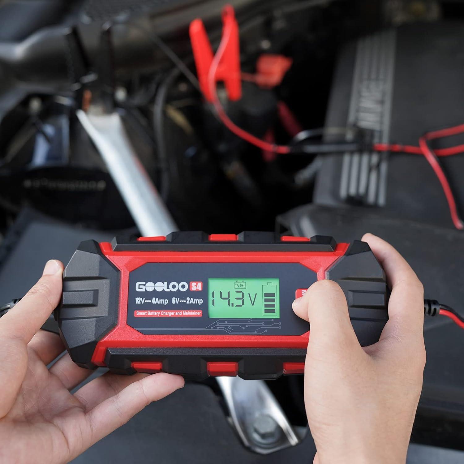 Cargador de Batería GOOLOO S4 6V/12V 4A Inteligente