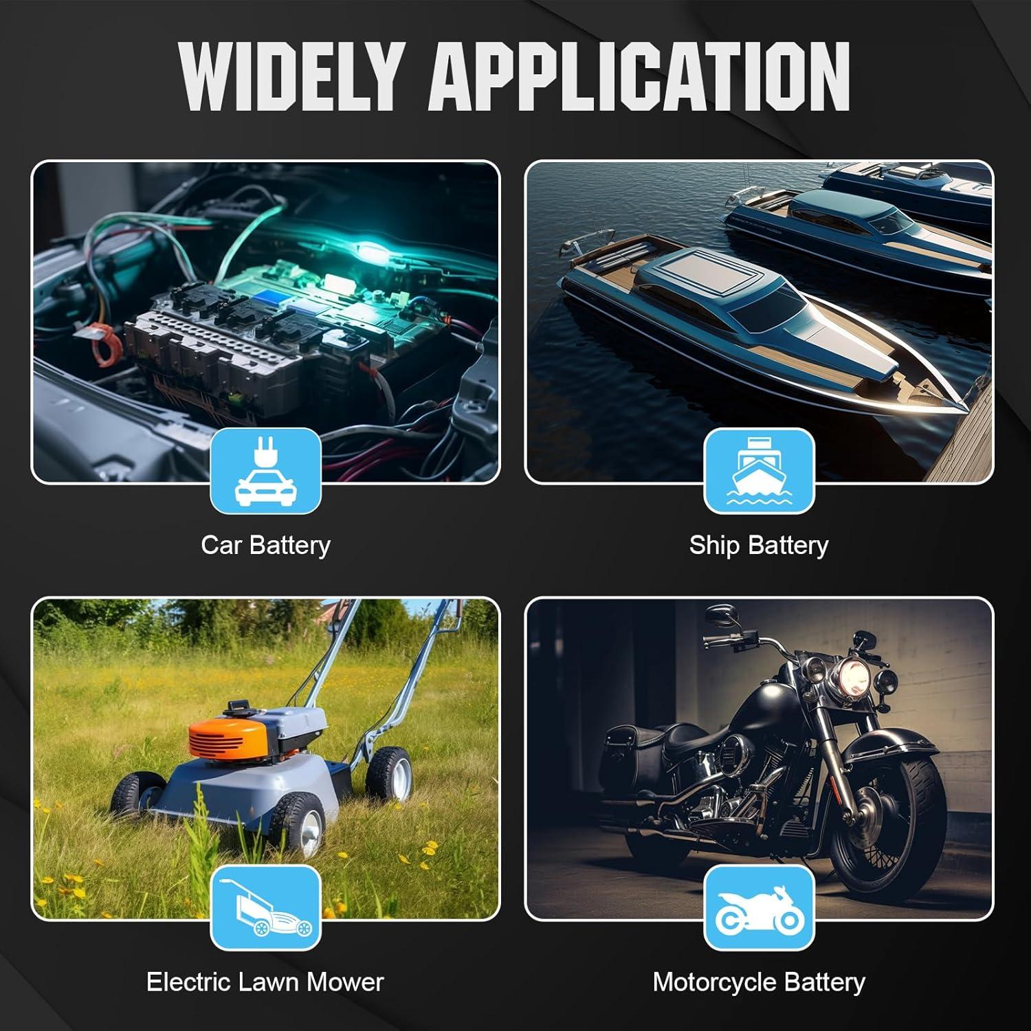 Cargador de Batería Automático Eco-Worthy 12V 5A LCD