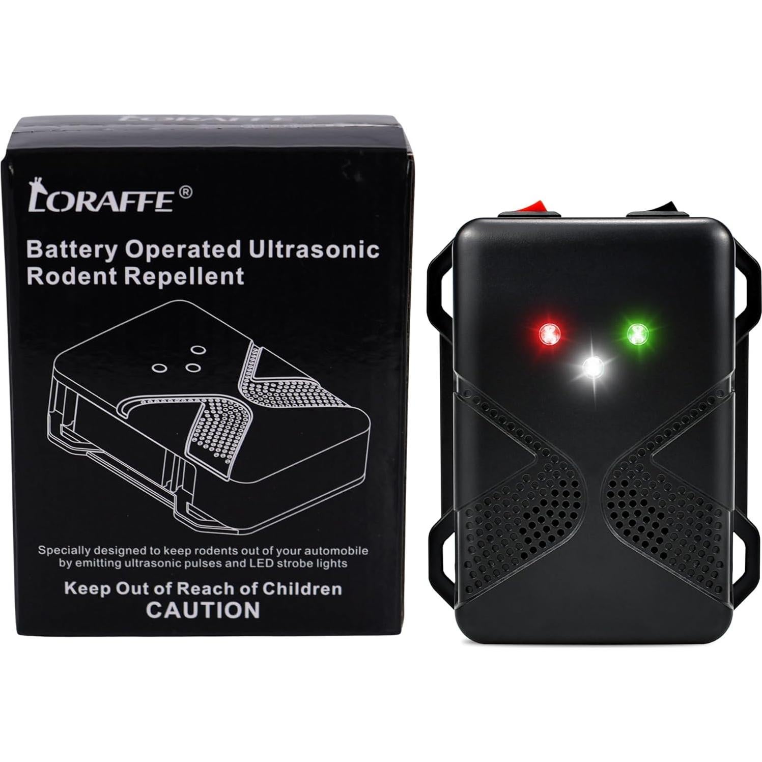 Repelente Ultrasónico de Roedores Loraffe DD-AR-001 a Batería