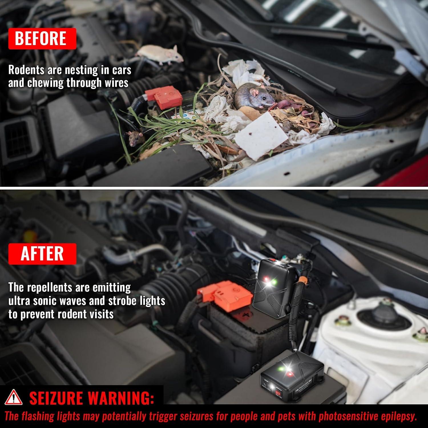 Repelente Ultrasónico de Roedores Loraffe DD-AR-001 a Batería