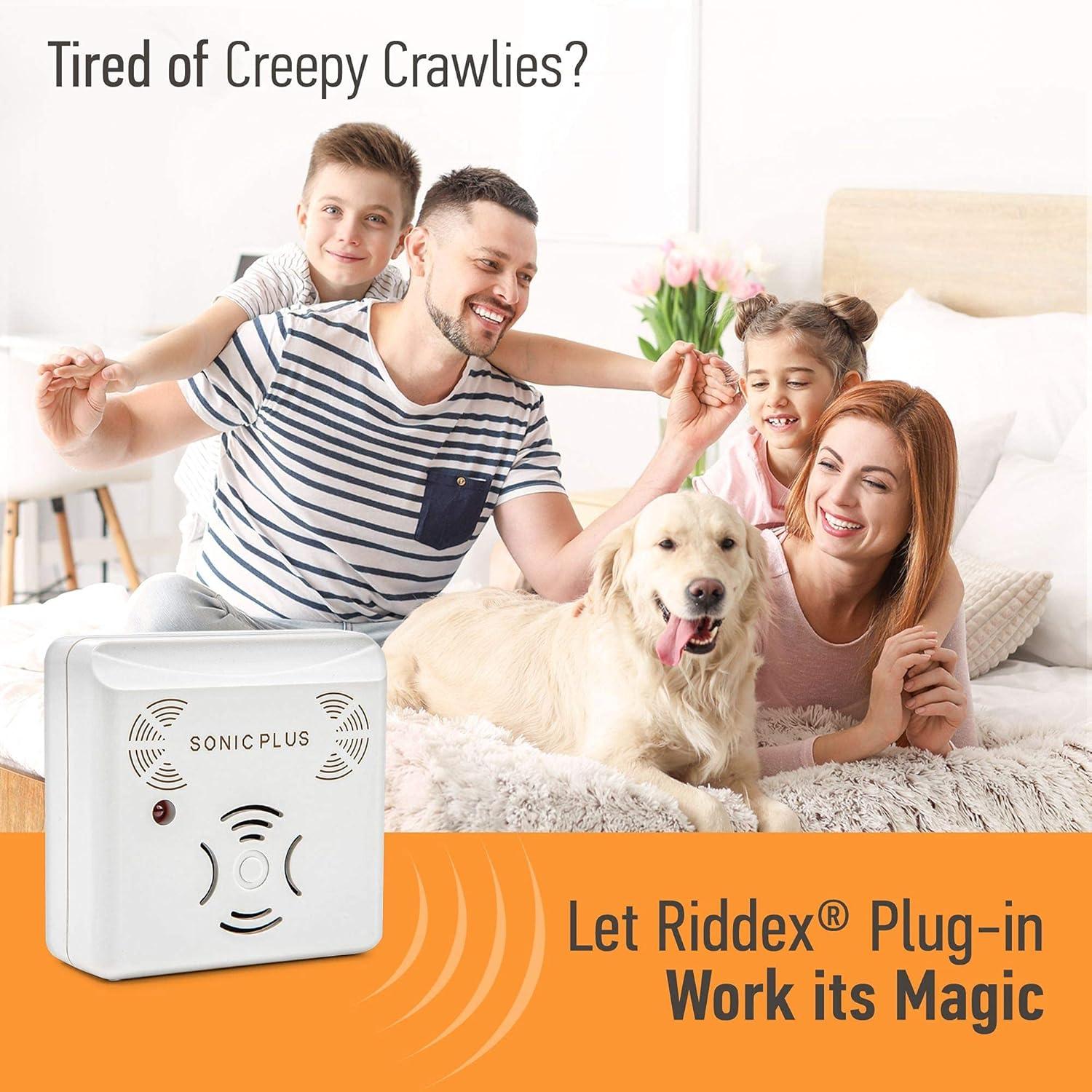 Riddex Sonic Plus Repelente Ultrasonico de Plagas - Paquete de 3