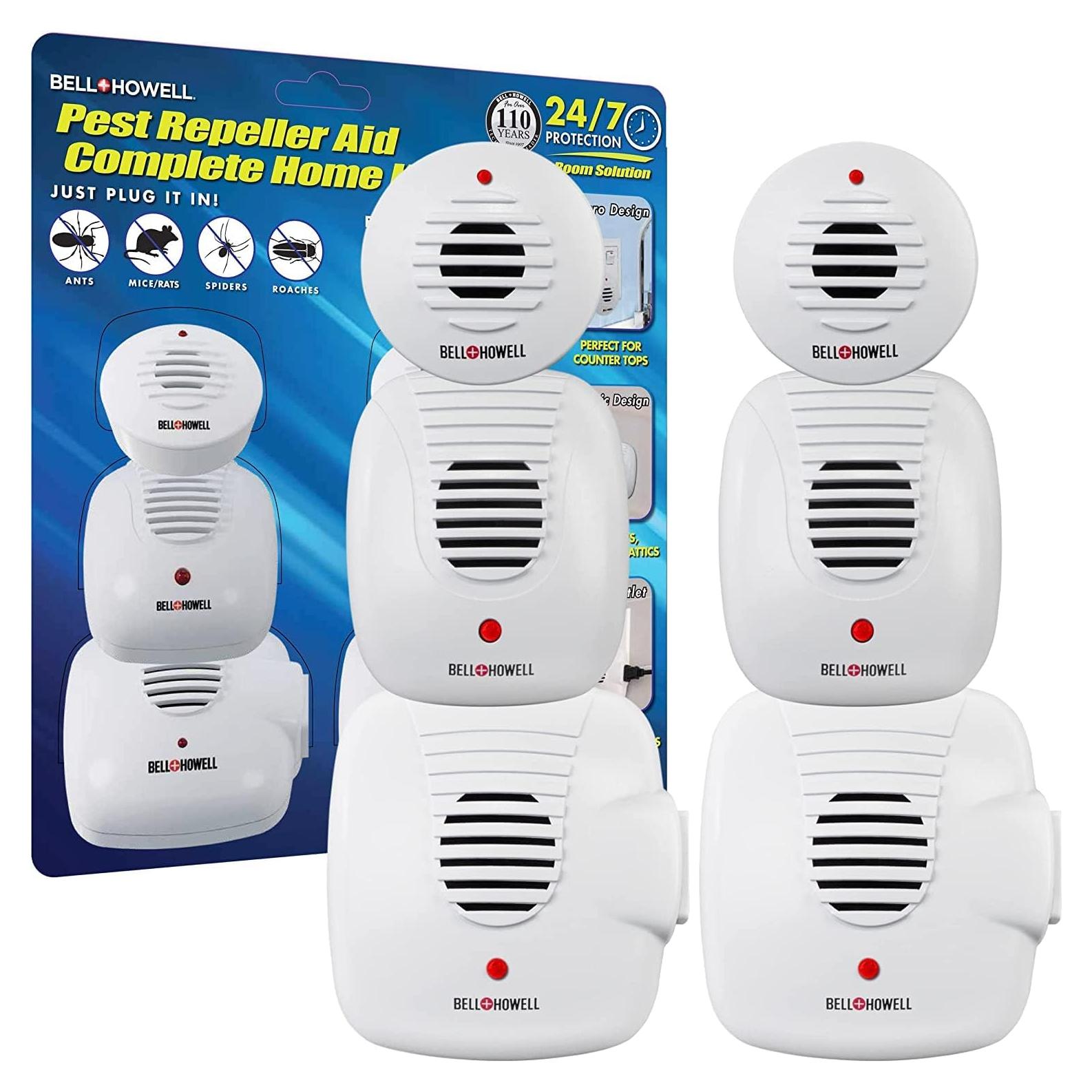 Repelente de Plagas Ultrasónico Bell + Howell Kit 6 Unidades