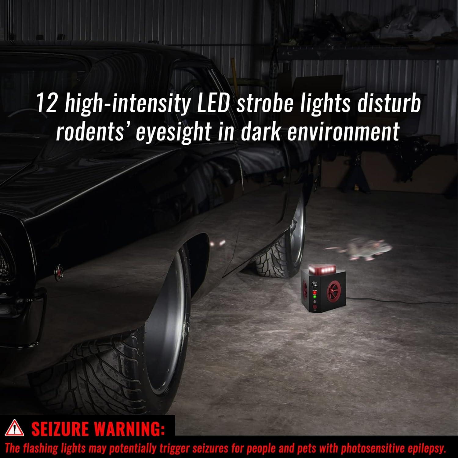 Repelente de Roedores Loraffe 4-en-1 Electrónico 299g