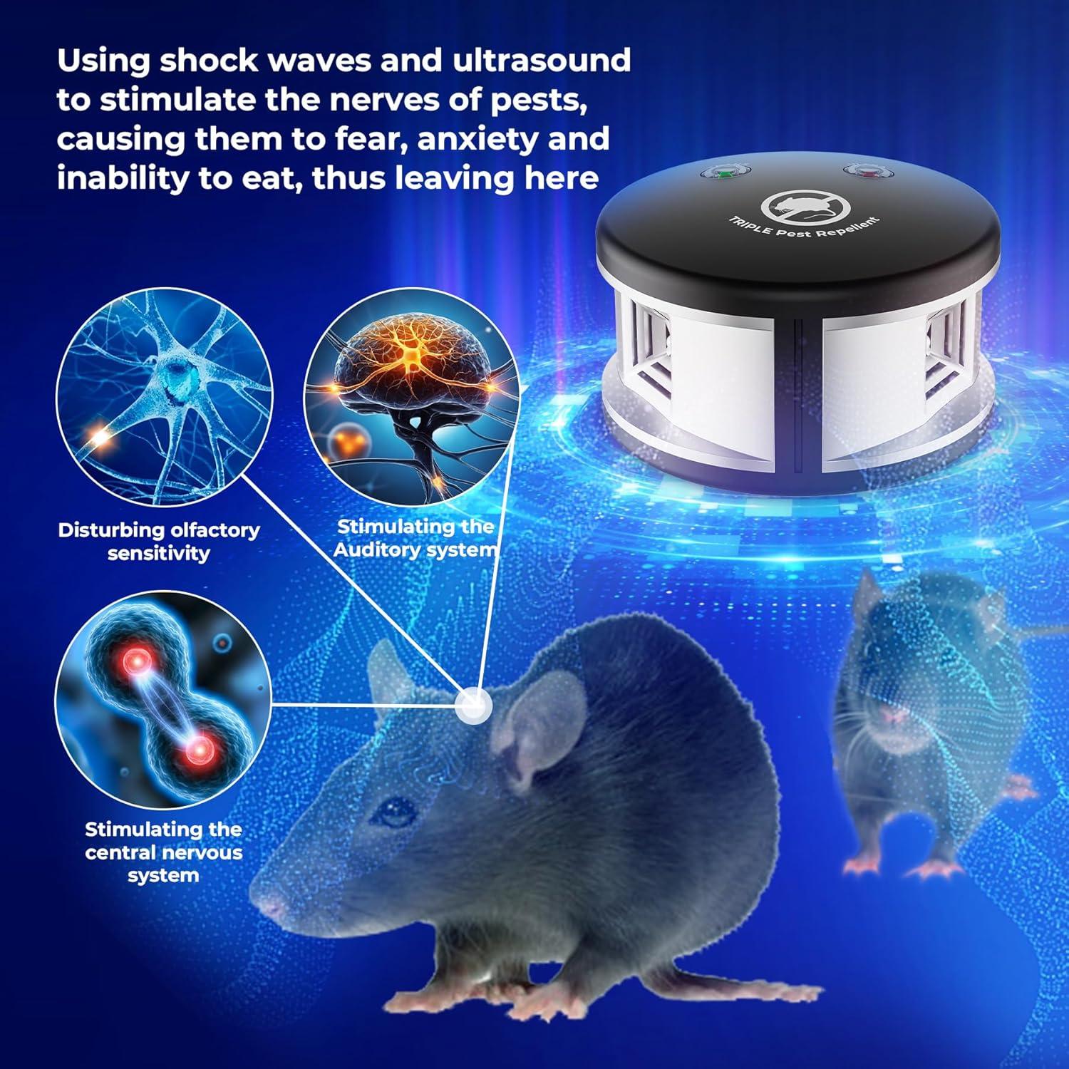 Repelente Ultrasónico de Plagas X-PEST 361N - Control de Roedores