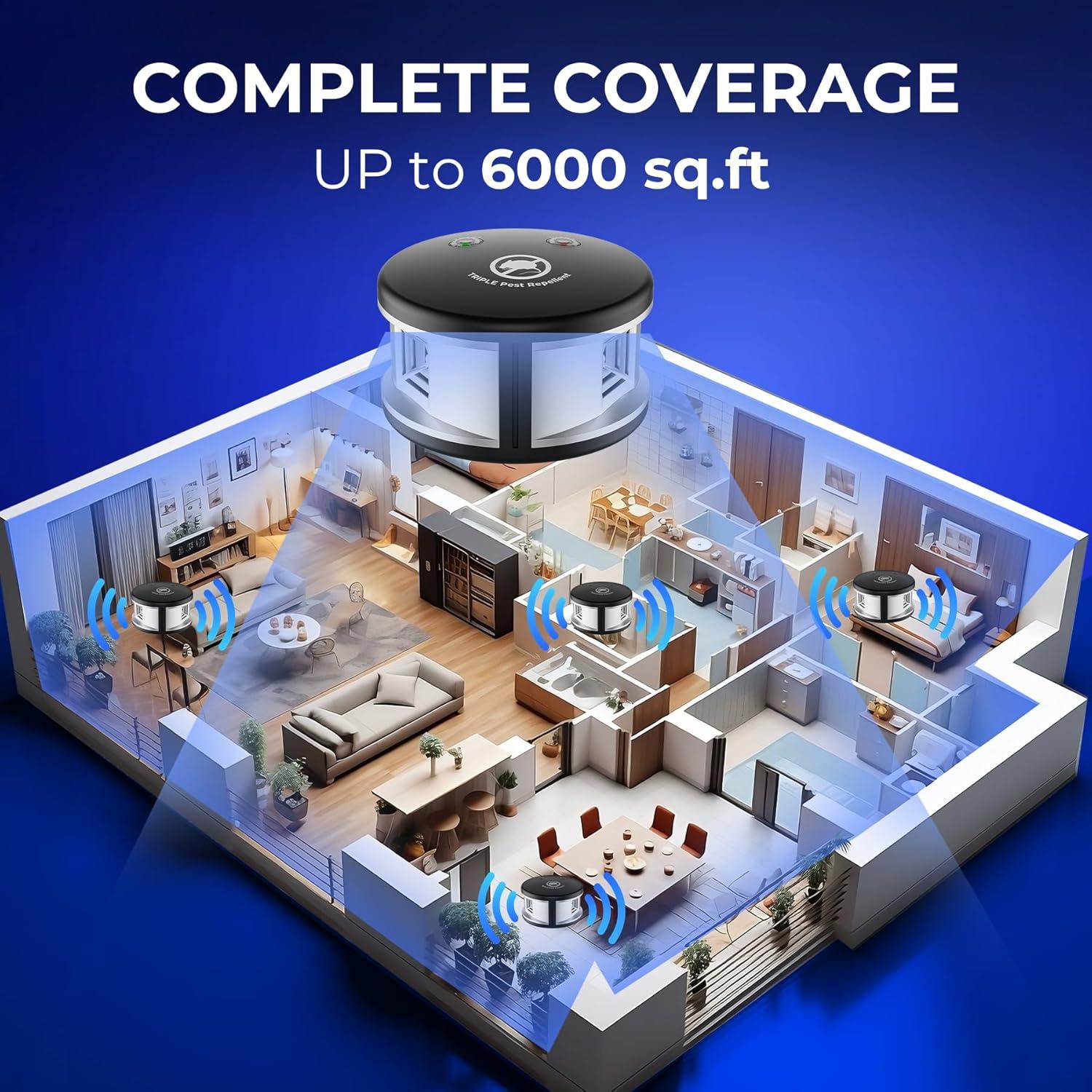 Repelente Ultrasónico de Plagas X-PEST 361N - Control de Roedores