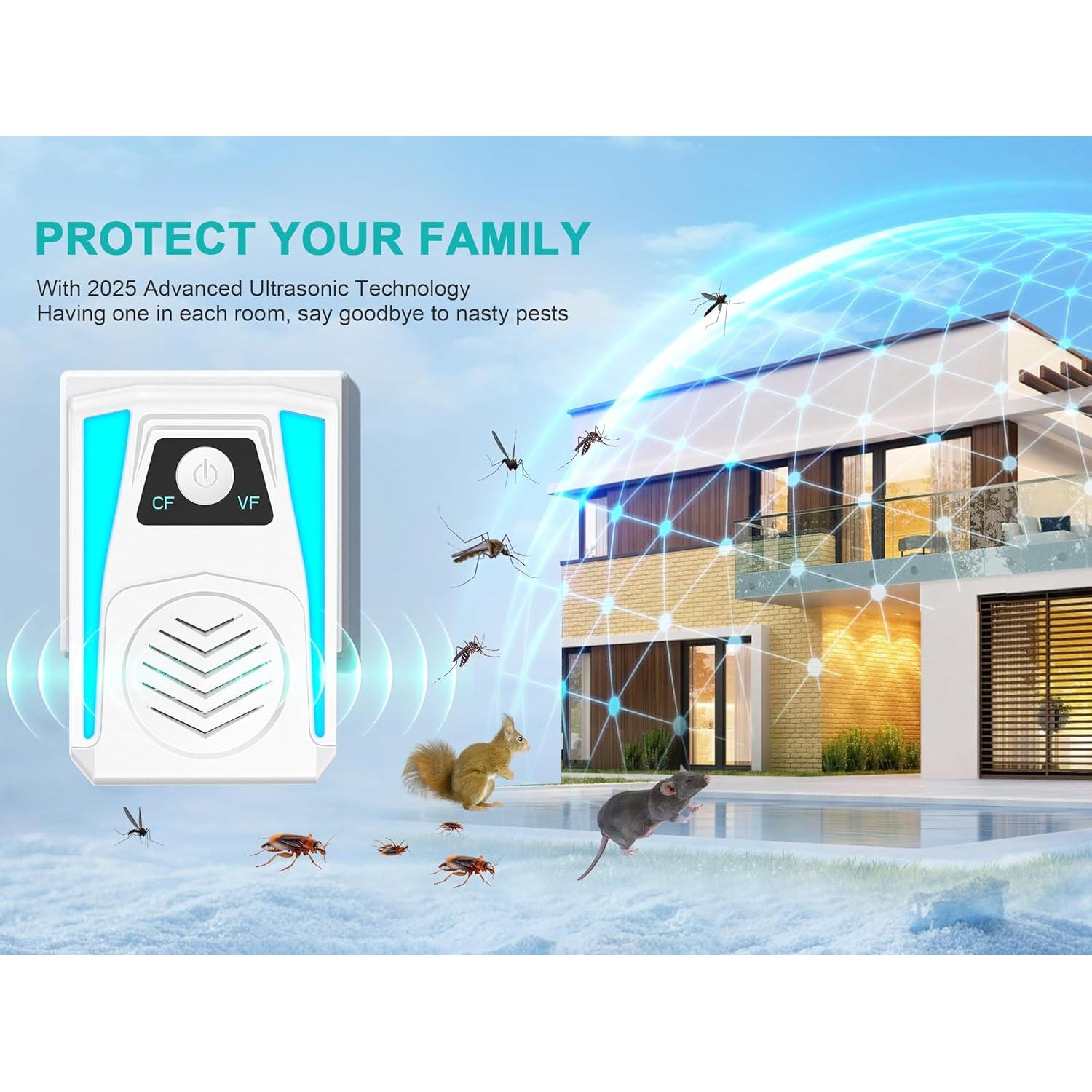 Repelente Electrónico de Insectos SUCGLES HK-336 6 Piezas