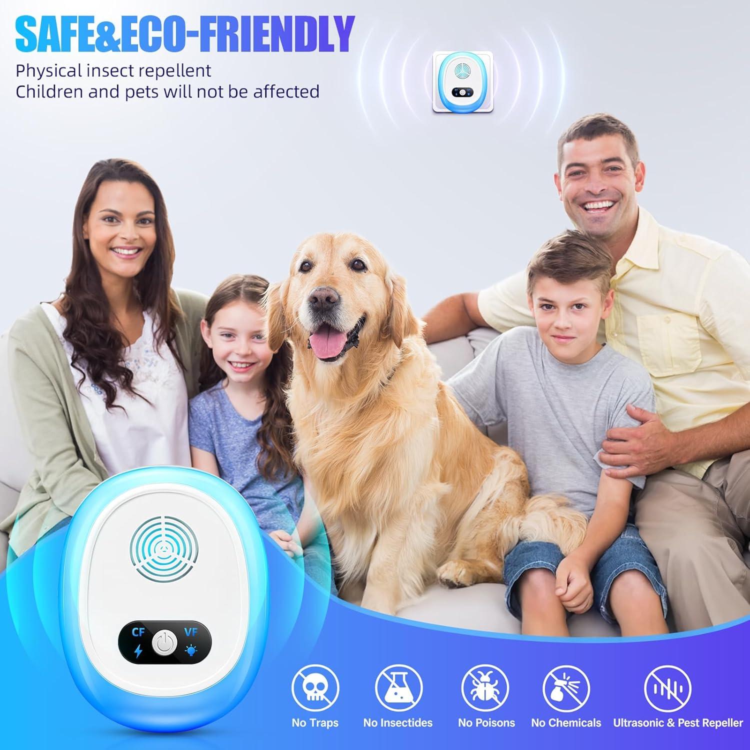 Repelente Ultrasónico ZLieatmp 6 Unidades para Plagas