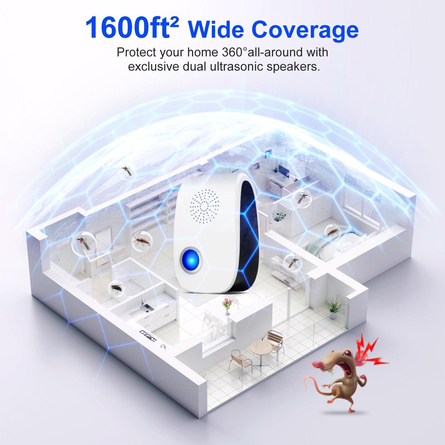 Repelente Ultrasónico Cavalry SLK10 8 Paquetes 148.64 m²