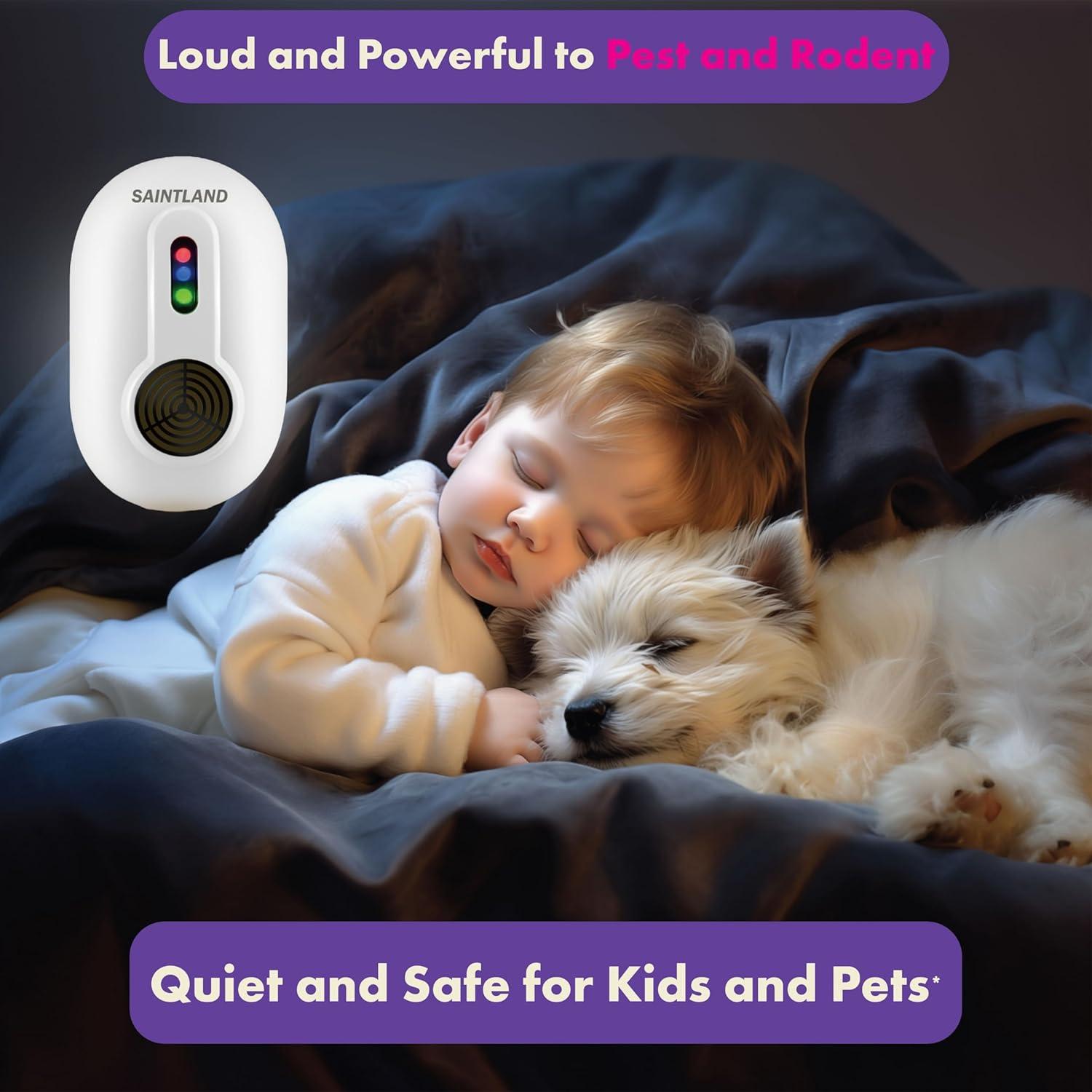 Repelente Ultrasonico SAINTLAND SD-042 para Ratones y Plagas