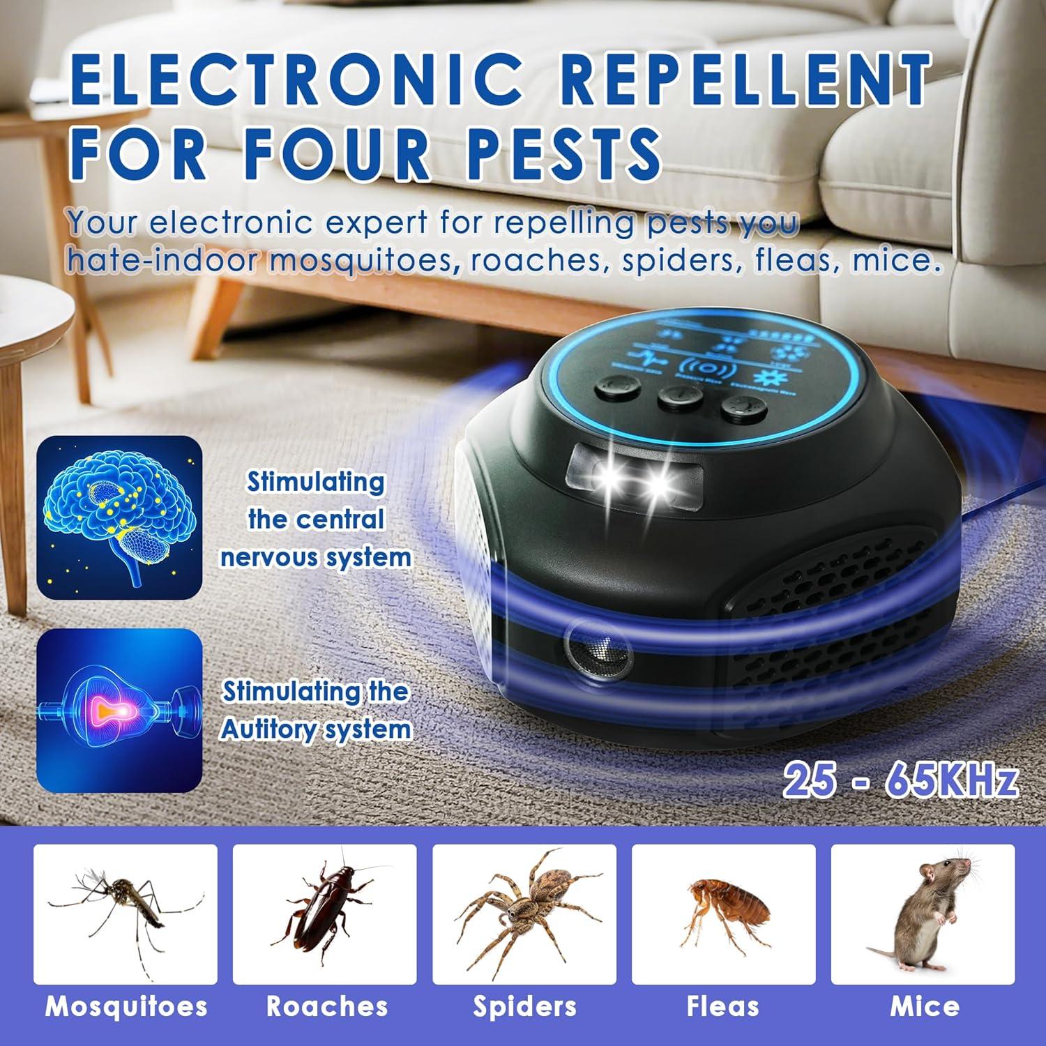 Repelente Ultrasónico de Ratones TOPAC UPR-219 - 360° LED