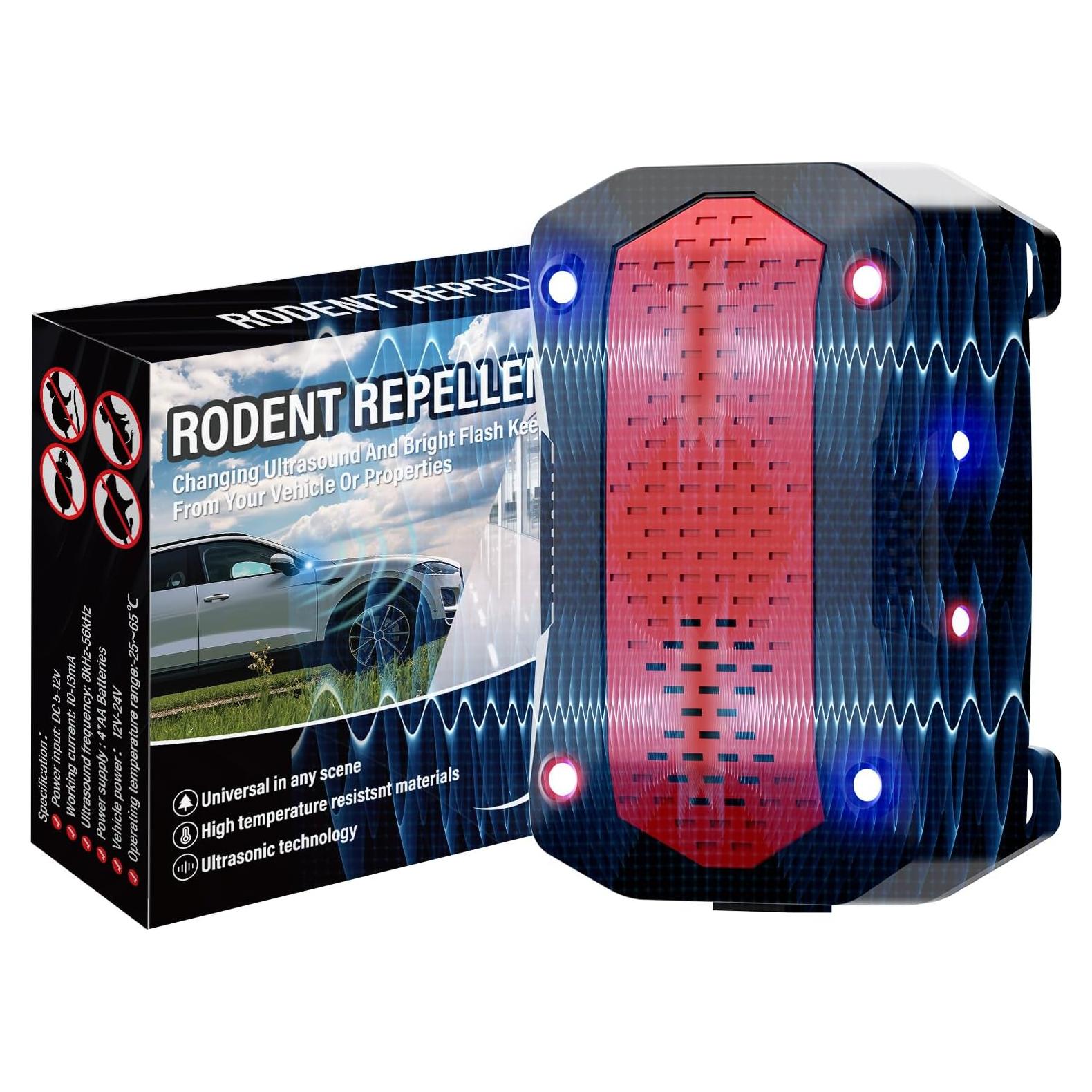 Repelente Ultrasónico de Roedores Buzzkick 3 en 1 - Negro/Rojo