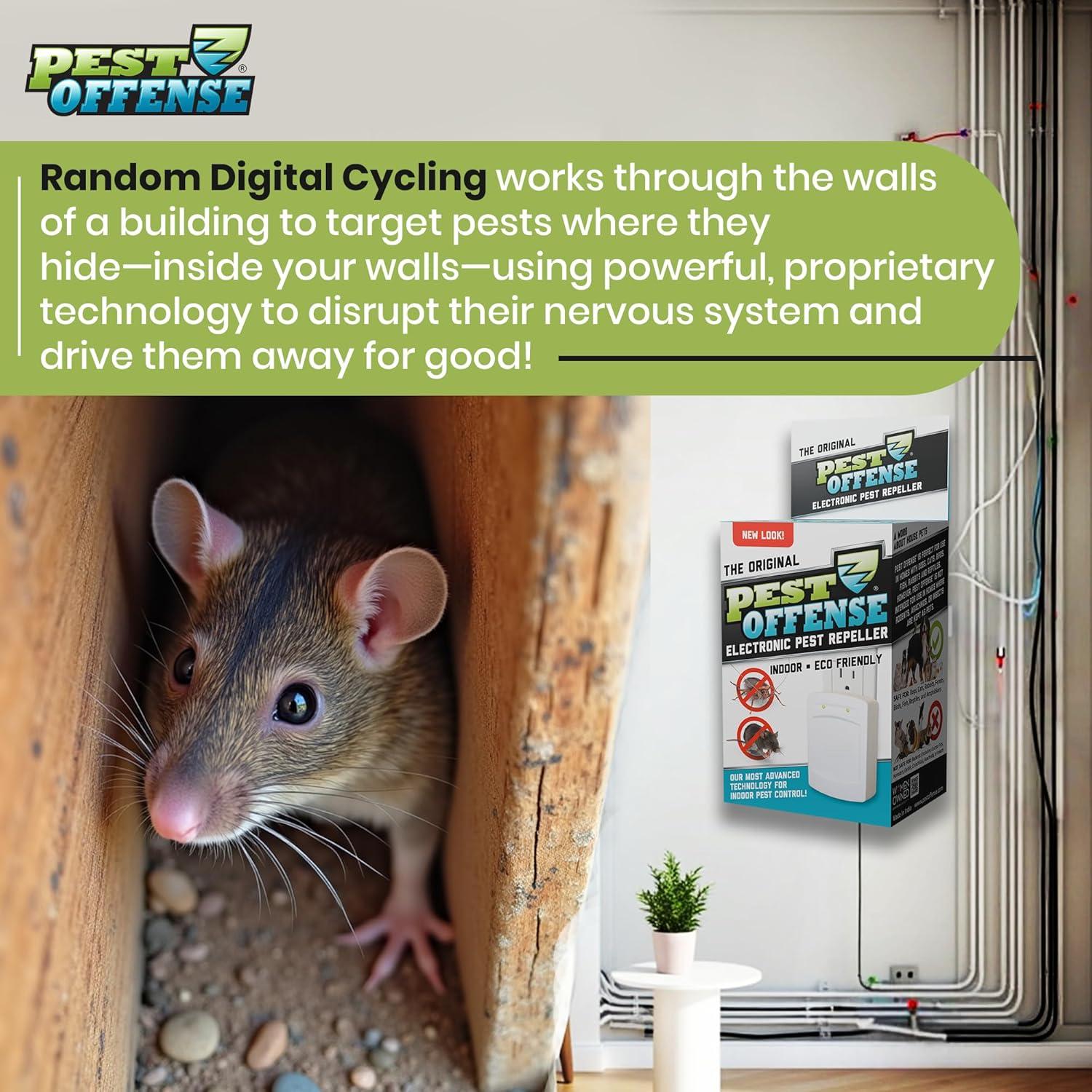 Repelente Electrónico de Plagas PEST OFFENSE 1 Unidad