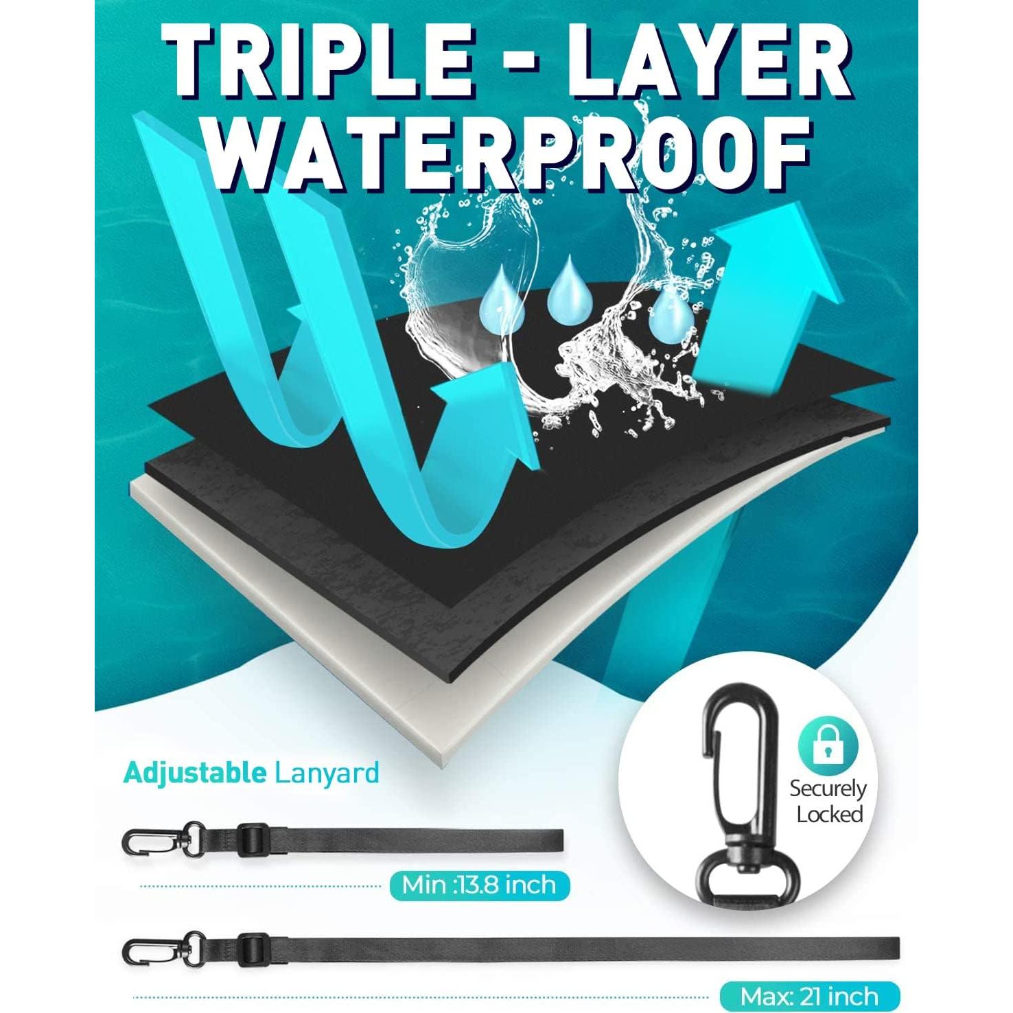 Funda Impermeable Hiearcool para iPhone 14 Pro Max 4 Pack