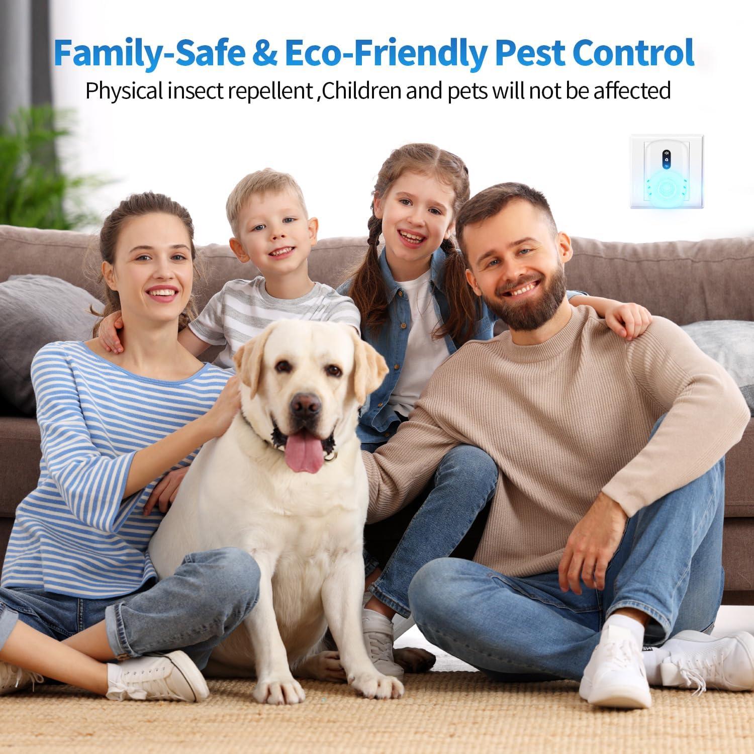 Repelente Ultrasónico de Plagas Cvtayn 6 Paquetes 3 Modos