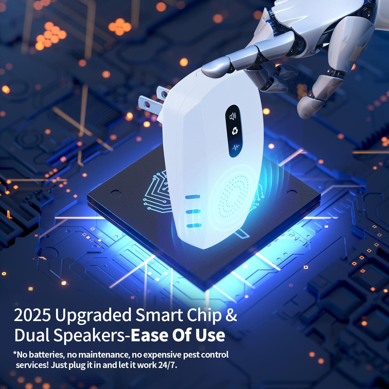 Repelente Ultrasónico de Plagas Cvtayn 6 Paquetes 3 Modos