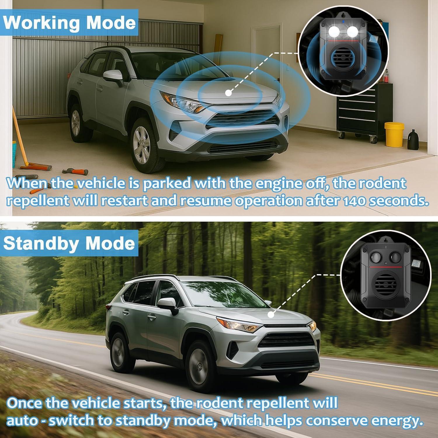 Repelente Ultrasonido para Roedores Visson UR06, 200 m²