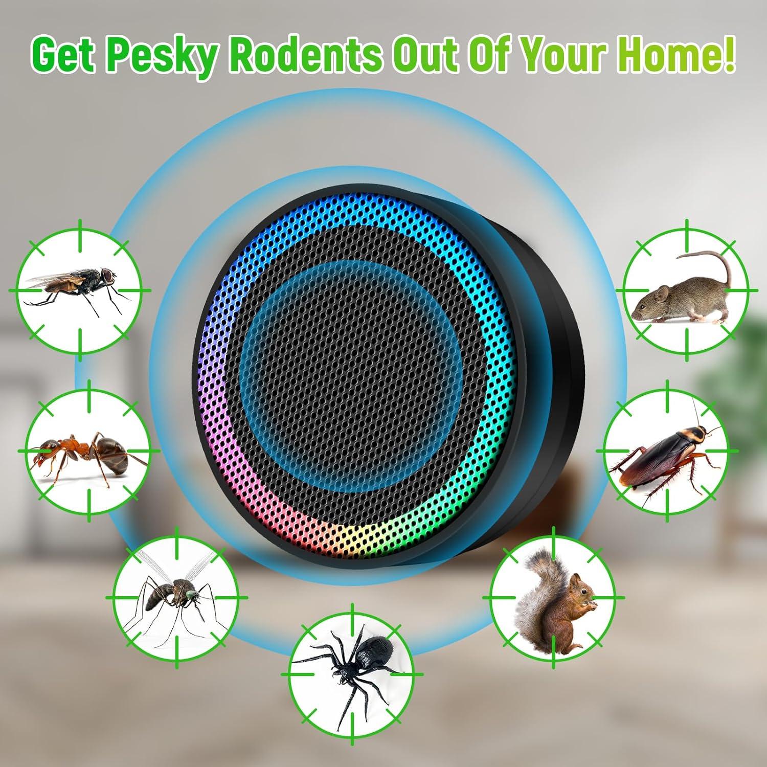 Repelente Ultrasonido de Plagas Pestvanish 2 Paquete Negro