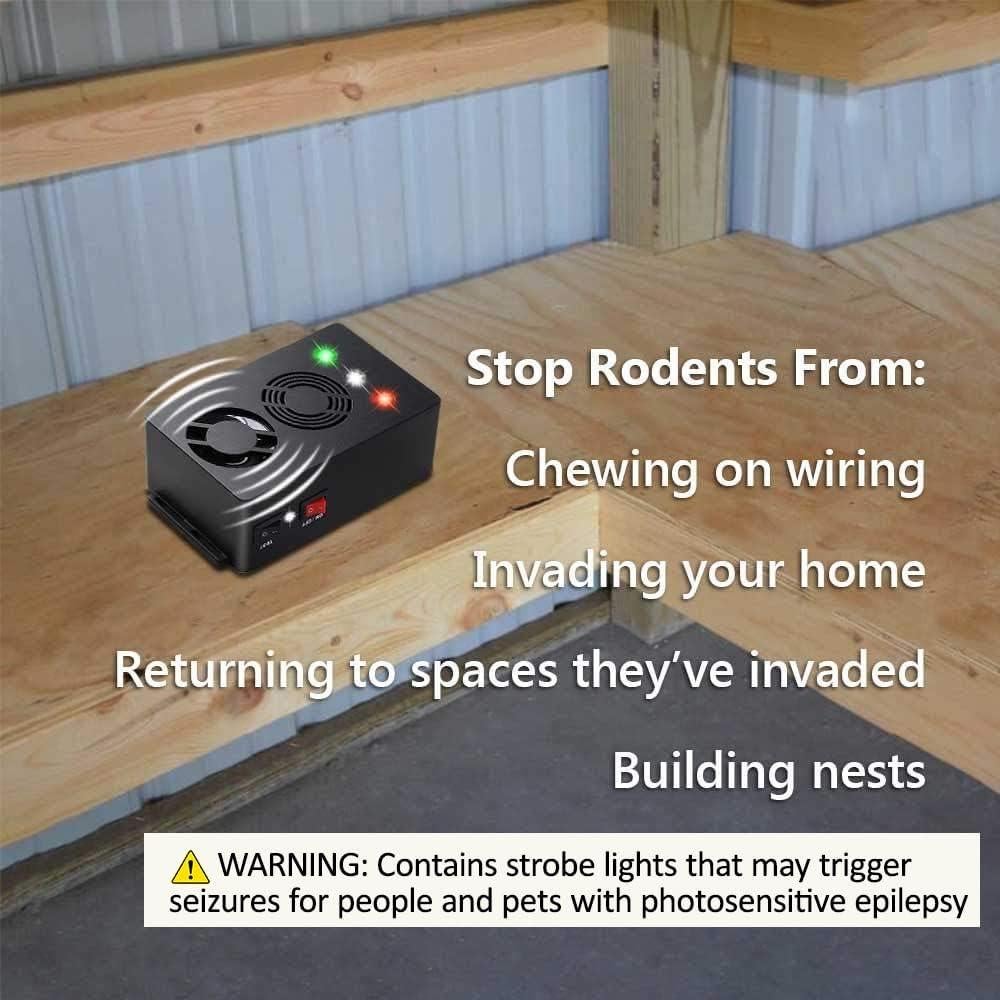 Repelente Ultrasónico de Roedores Angveirt a Batería