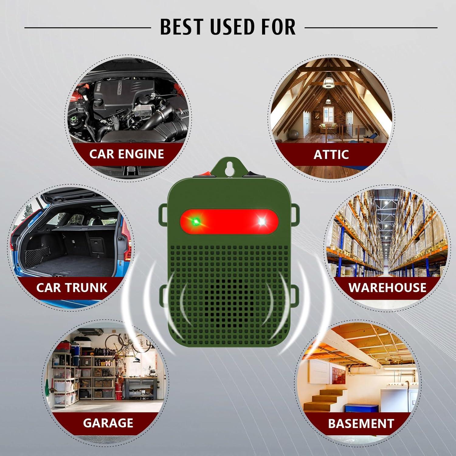 Repelente de Roedores Ultrasonido Glaobule Paquete de 2