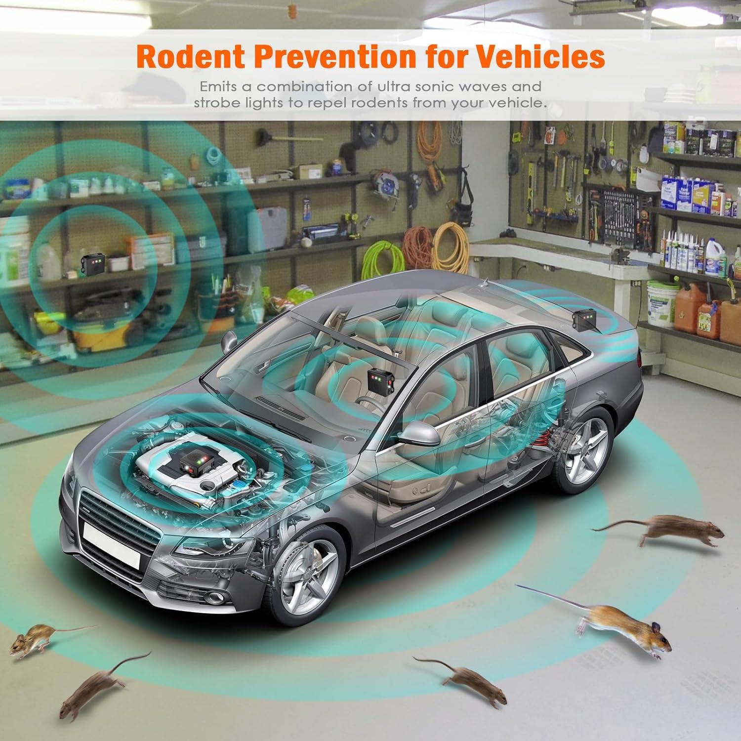 Repelente de Roedores SIREN-ITE para Motores de Automóviles