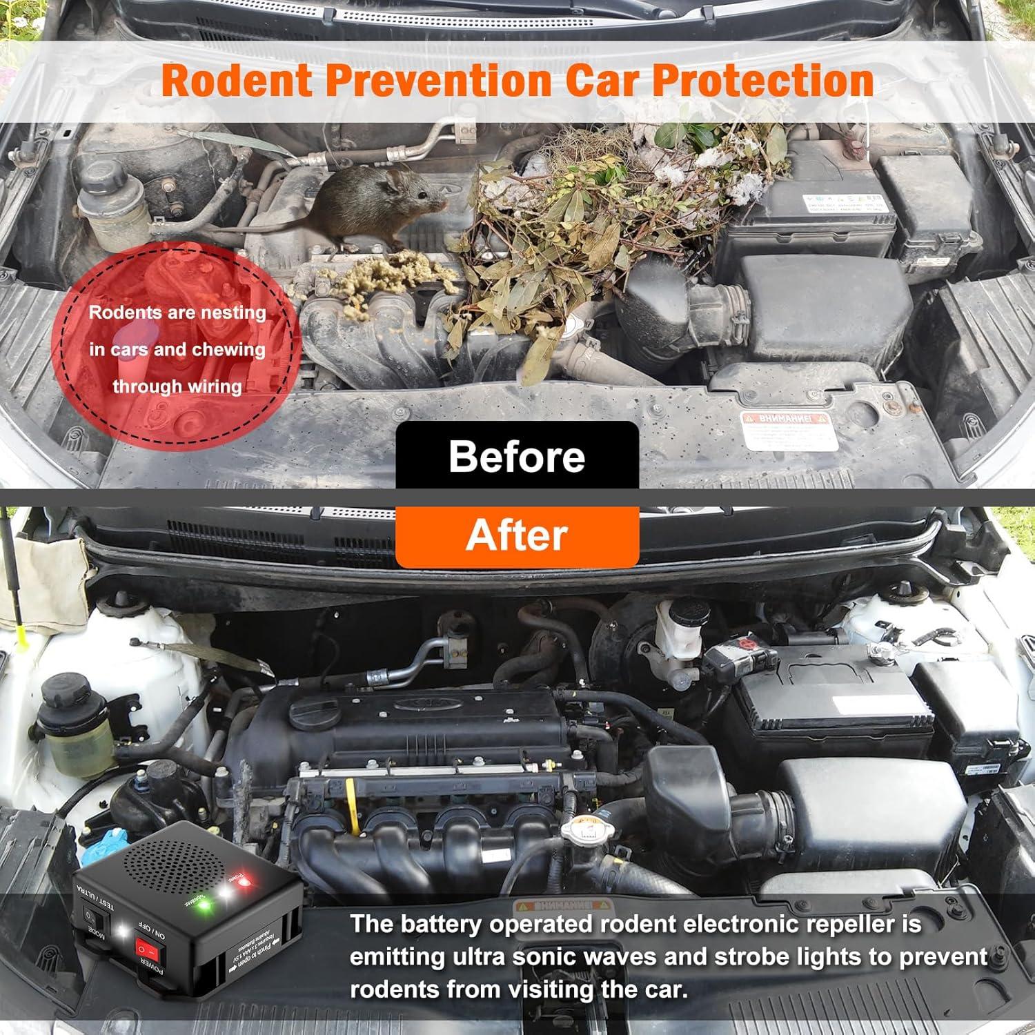 Repelente de Roedores SIREN-ITE para Motores de Automóviles