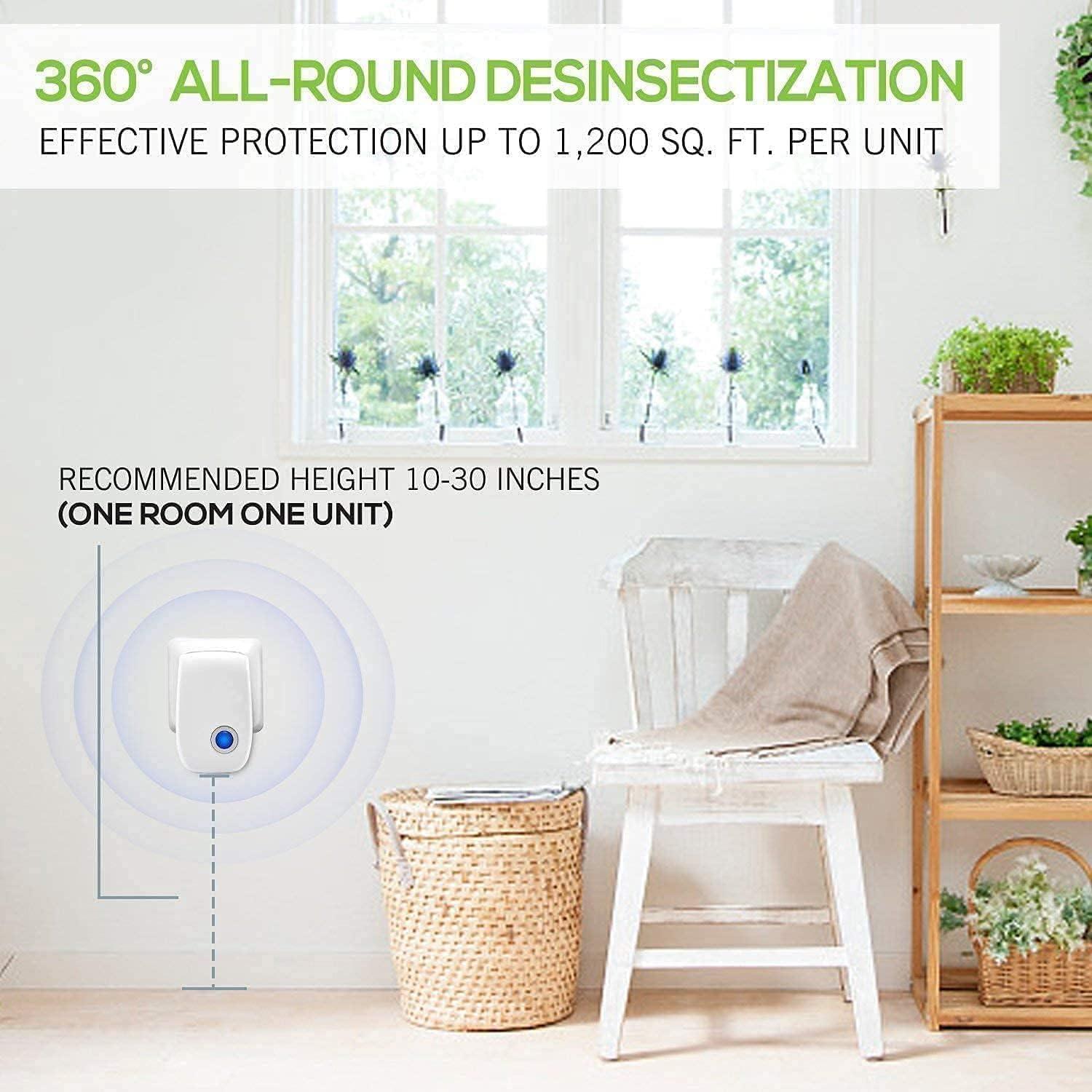 Repelente Ultrasónico ZYBEAUTY 6 Unidades Control Plagas