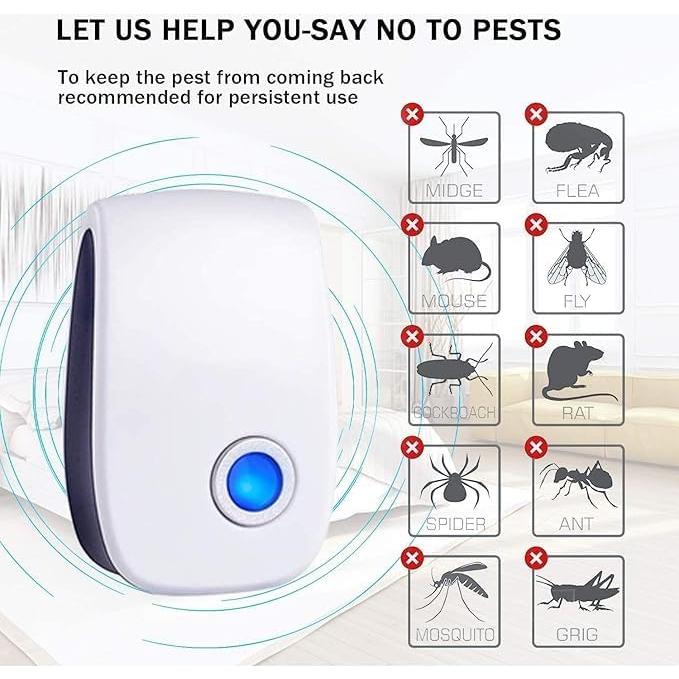 Repelente Ultrasónico ZYBEAUTY 6 Unidades Control Plagas