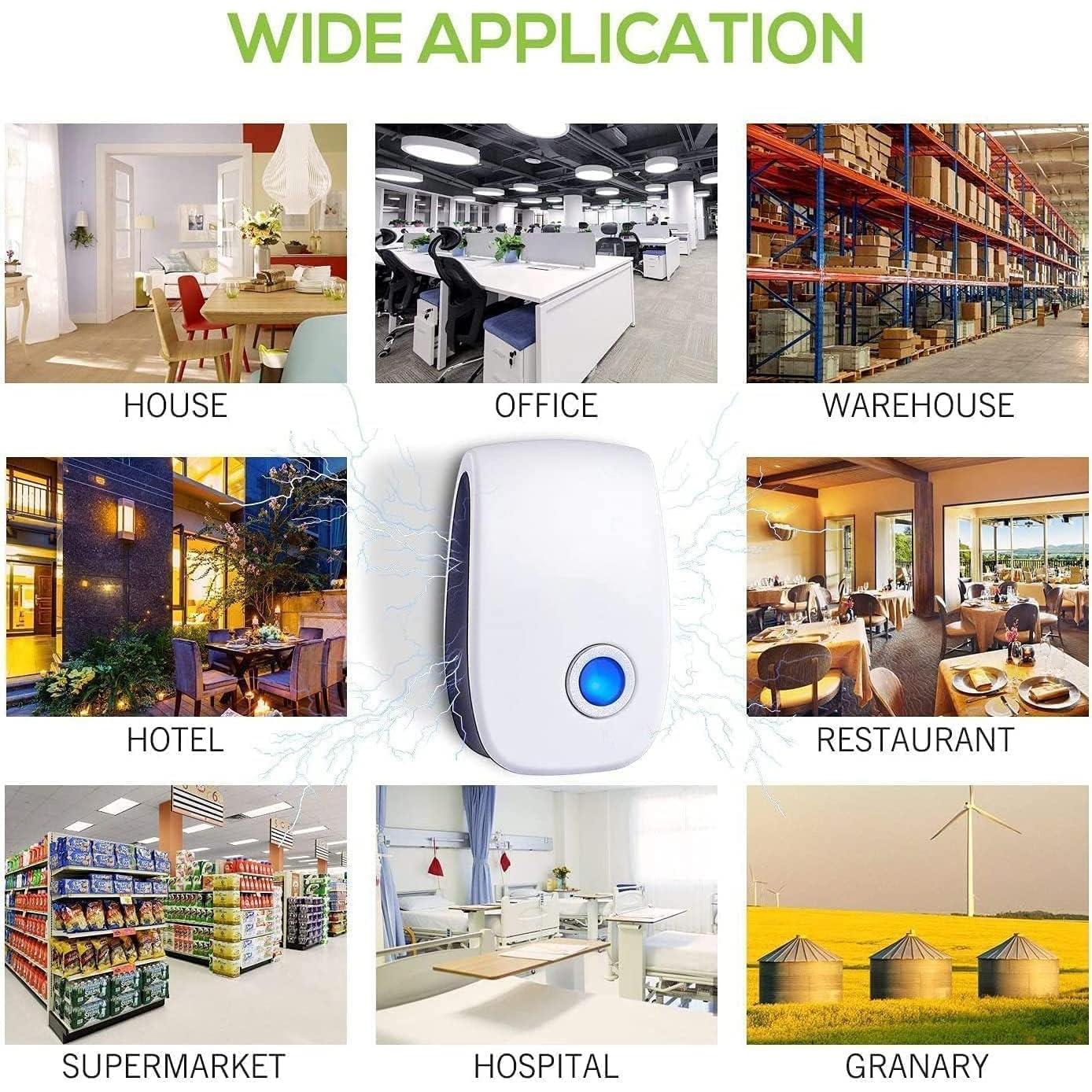 Repelente Ultrasónico ZYBEAUTY 6 Unidades Control Plagas