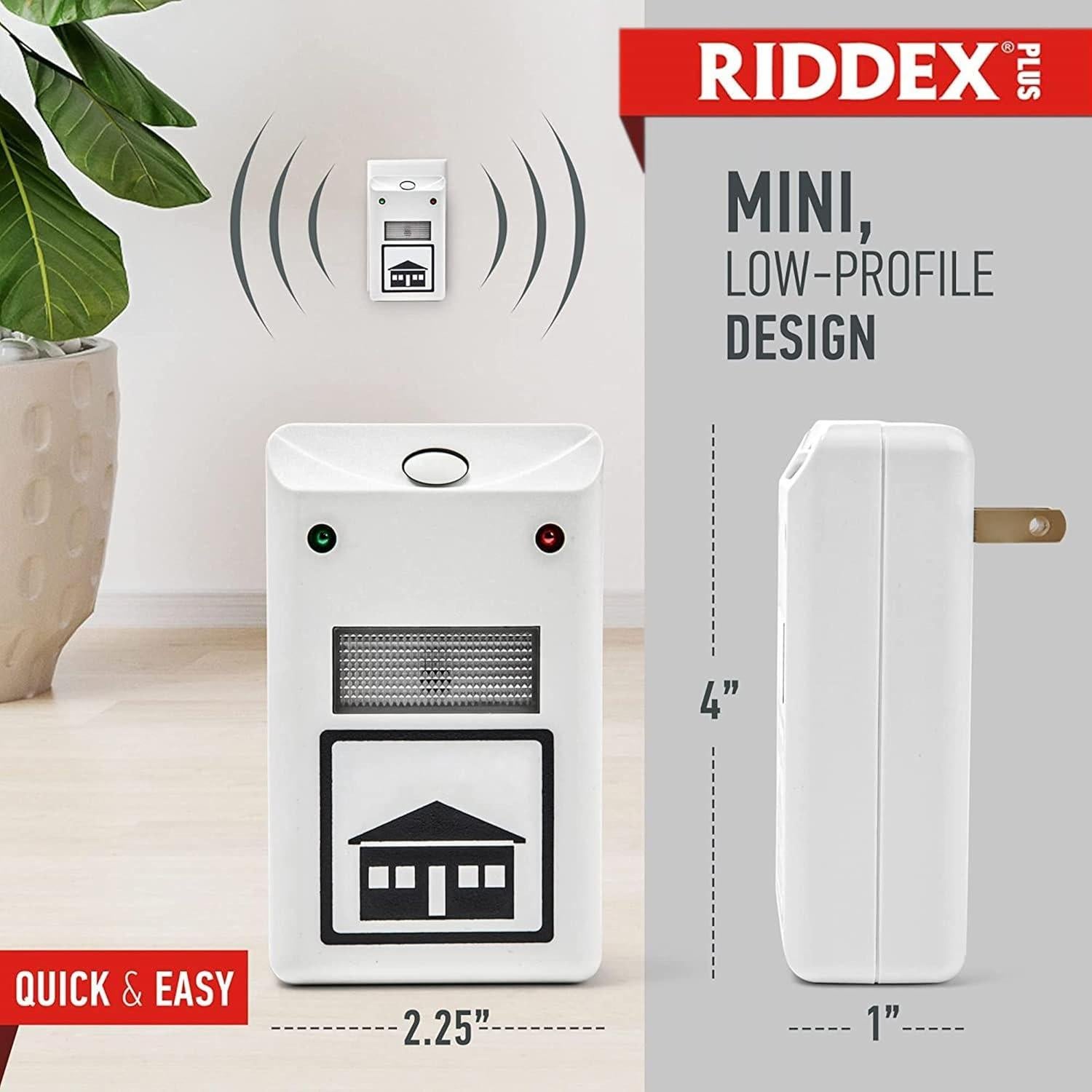 Repelente de Plagas RIDDEX Plus Enchufable con Lámpara Nocturna