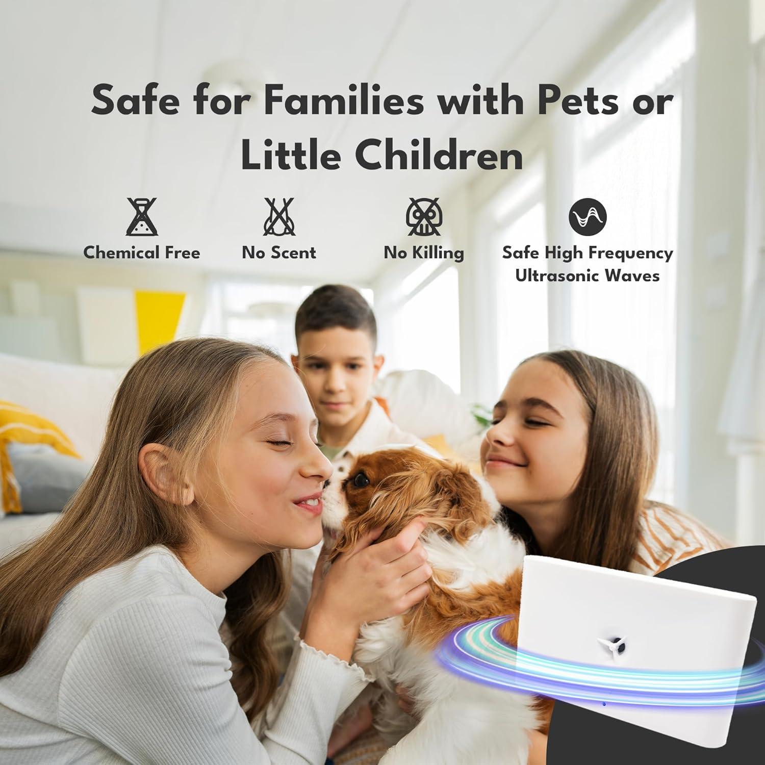 Repelente Ultrasónico de Plagas MEMS Tech Interior Recargable