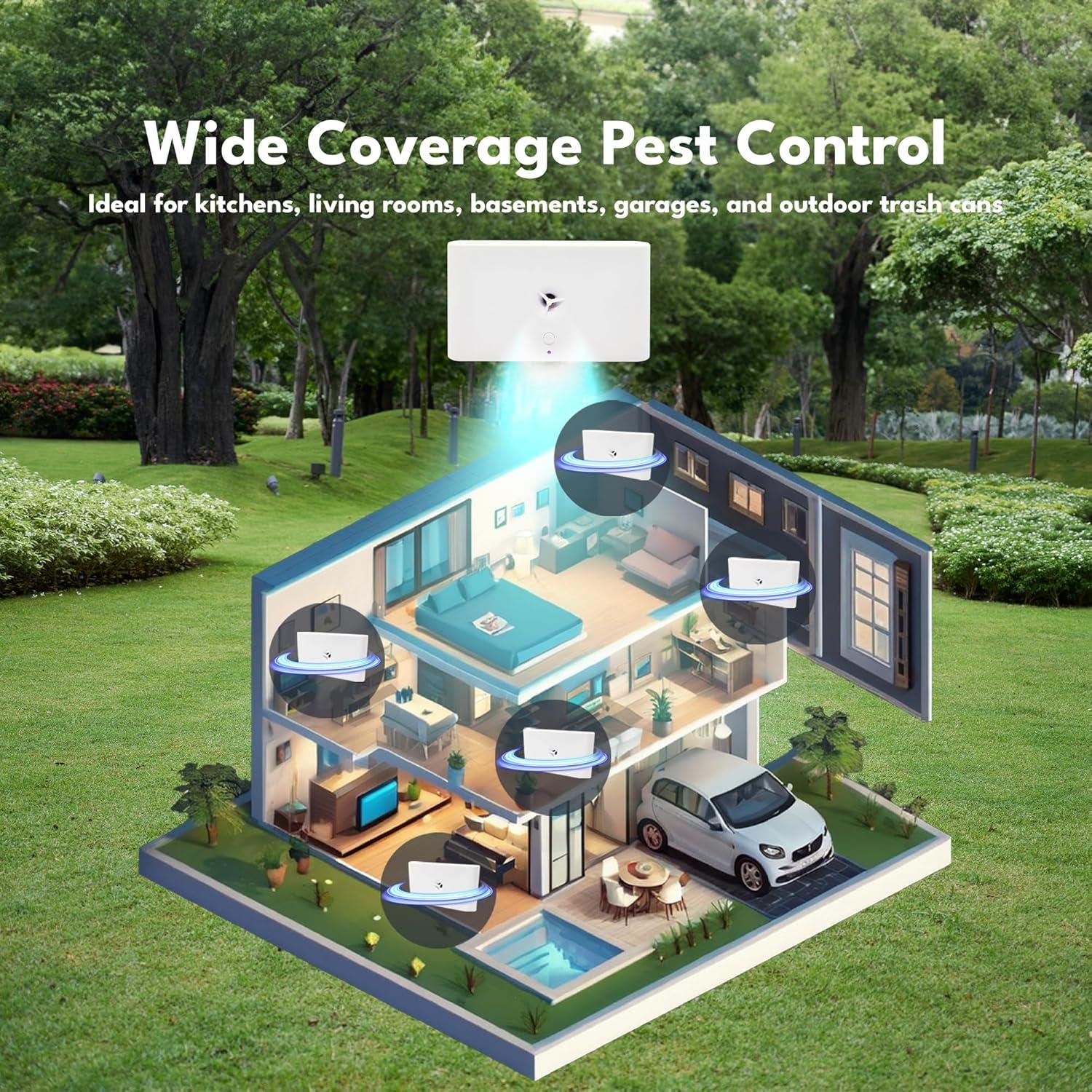 Repelente Ultrasónico de Plagas MEMS Tech Interior Recargable