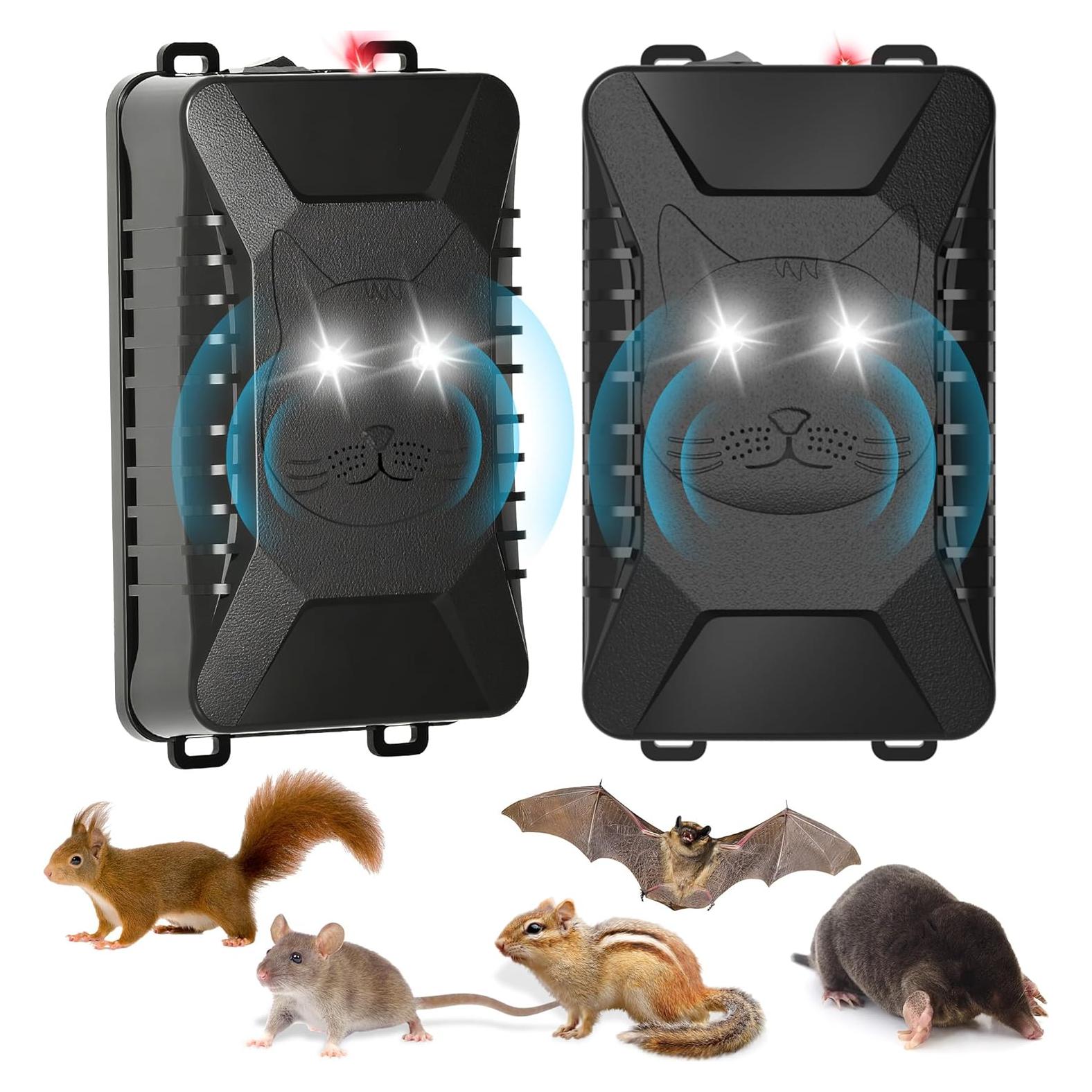 Paquete de 2 Repelentes Ultrasonido Motrapso para Roedores