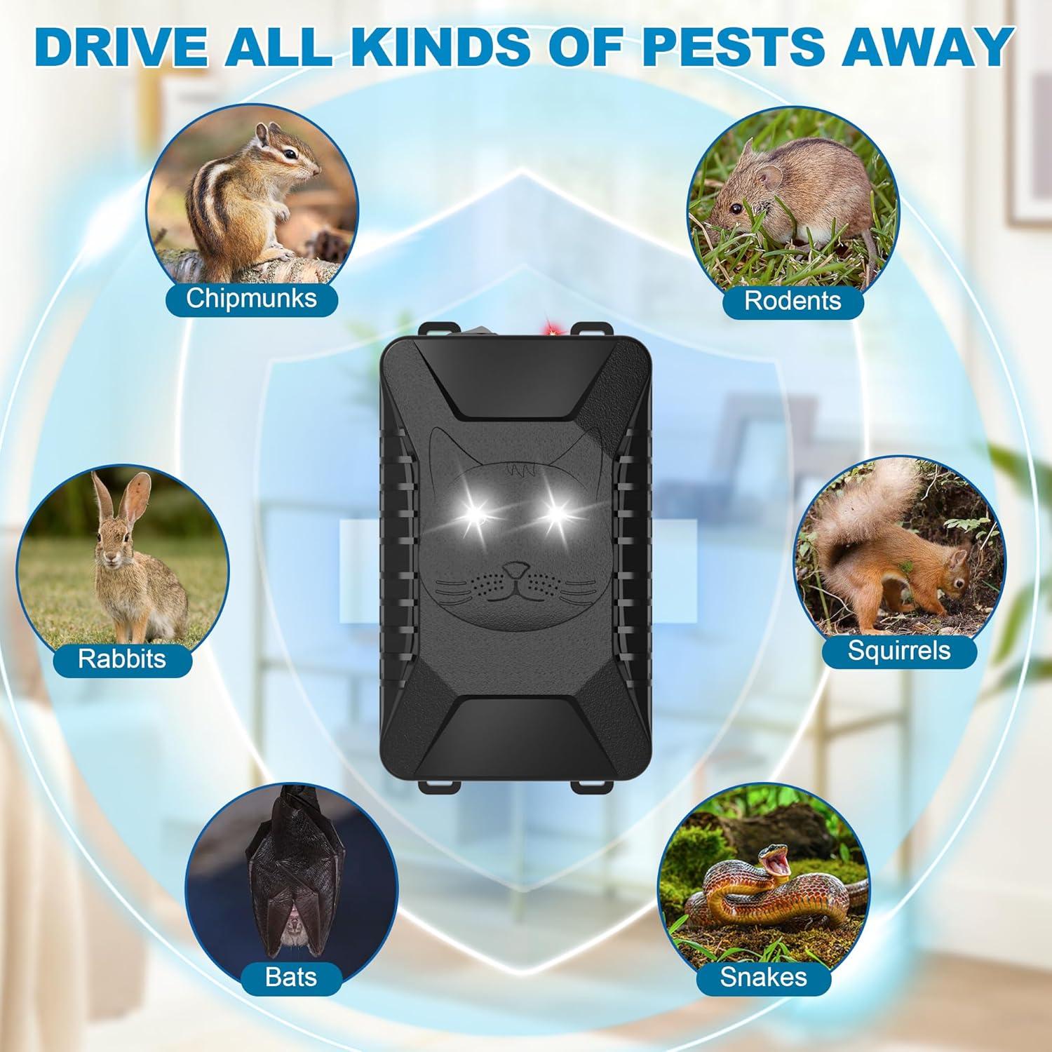 Paquete de 2 Repelentes Ultrasonido Motrapso para Roedores