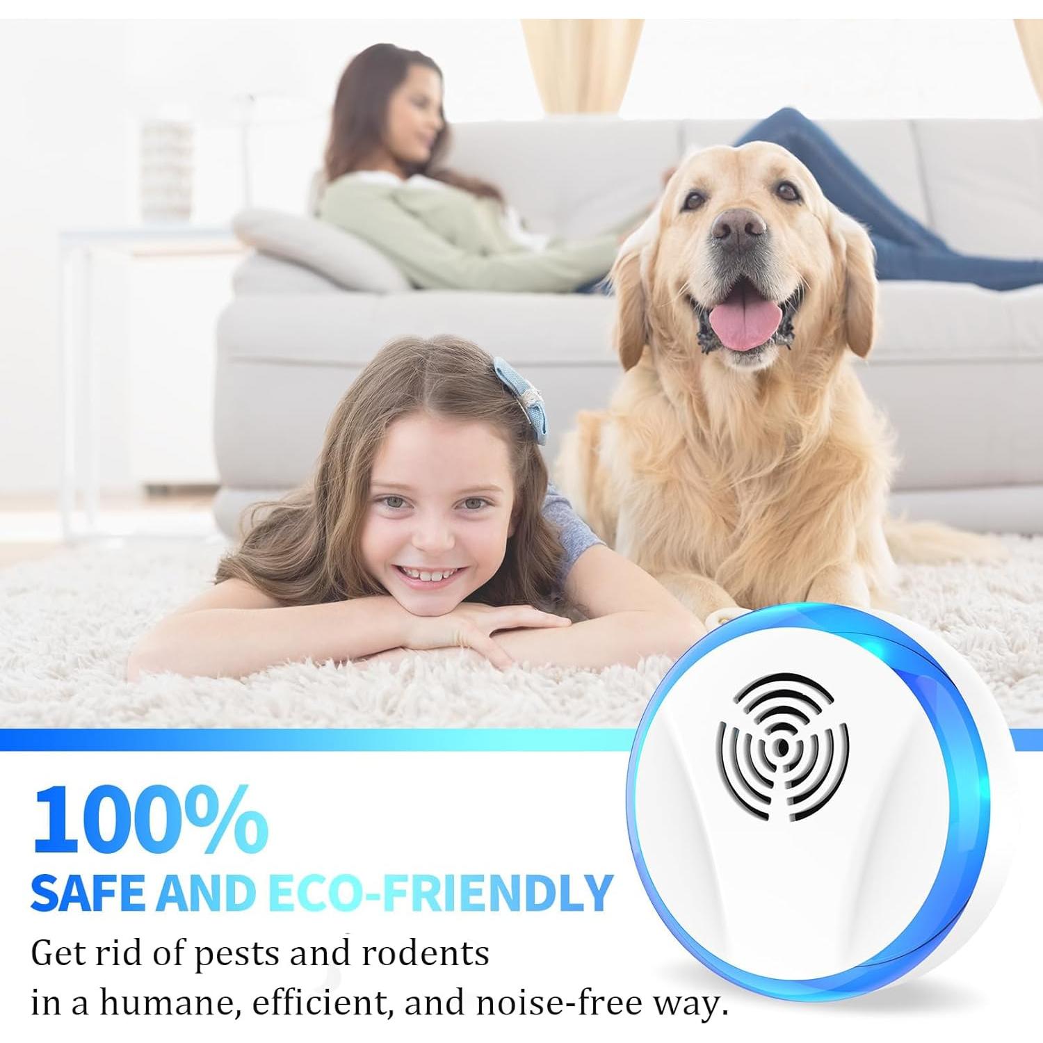 Repelente Ultrasónico de Plagas Genérico 6 Unidades Blanco