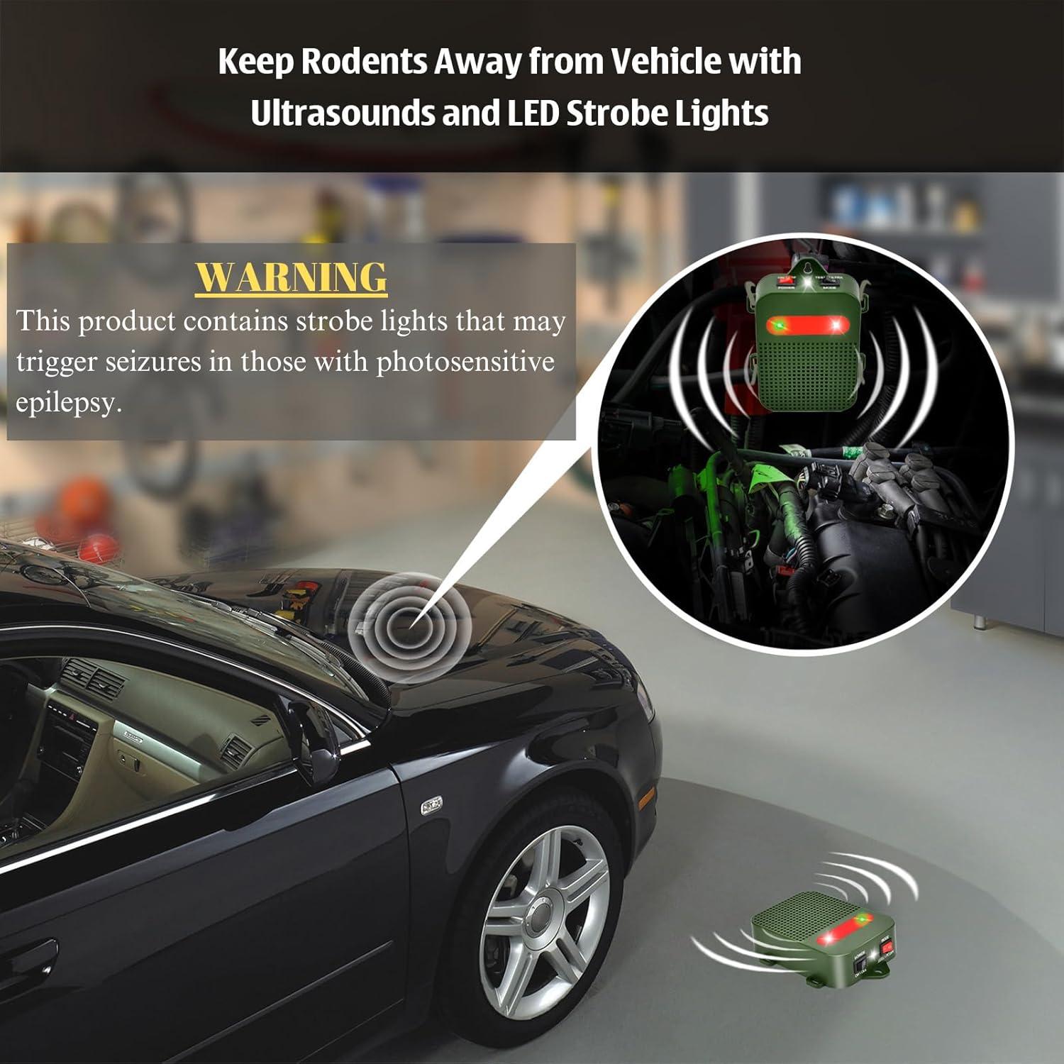 Repelente Ultrasonido de Roedores Glaobule 3 Pilas AA