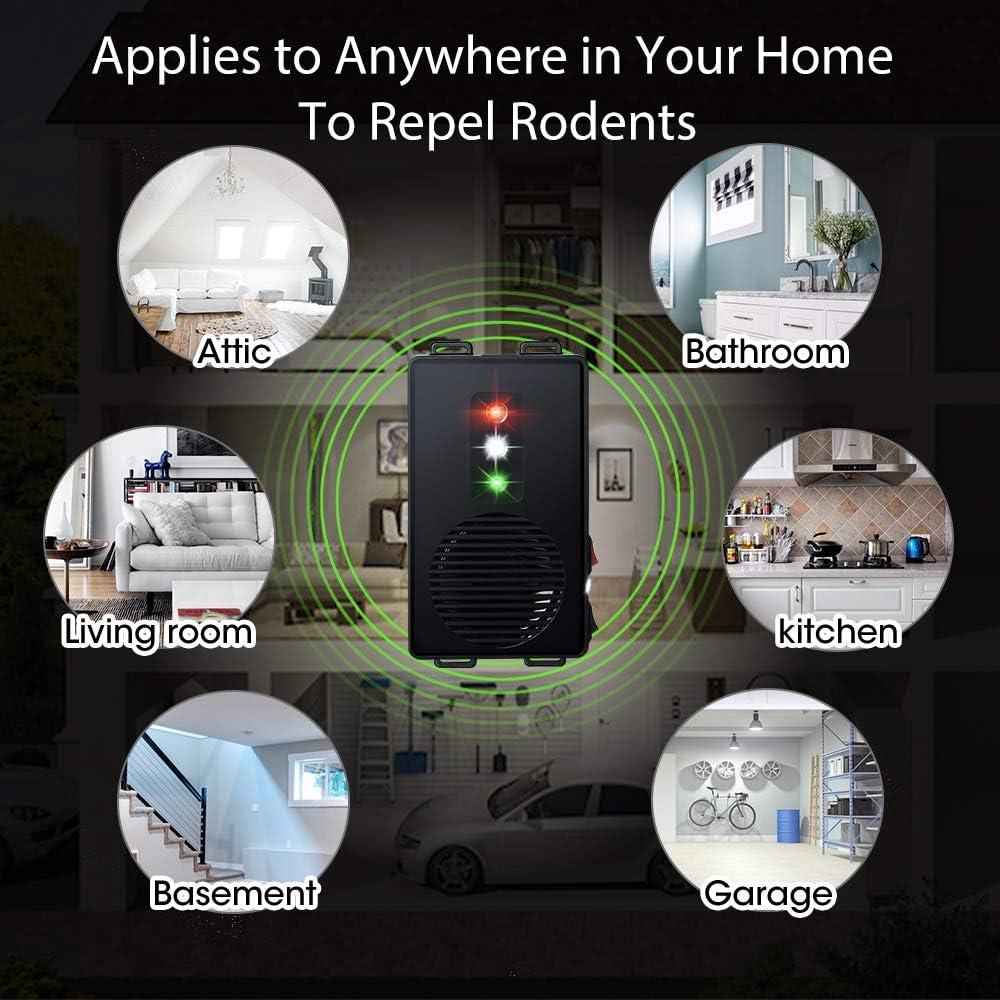 Repelente Ultrasónico de Roedores Loraffe - 2 Unidades