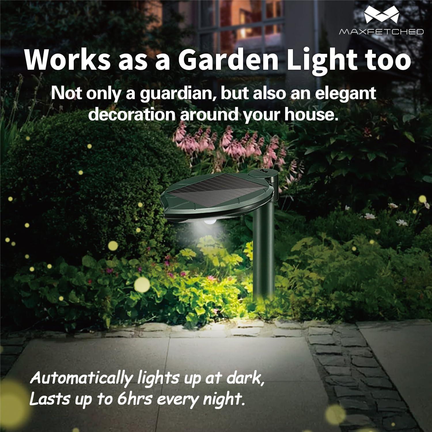 Repelente Ultrasonico Solar Maxfetched para Serpientes y Topos 2PK