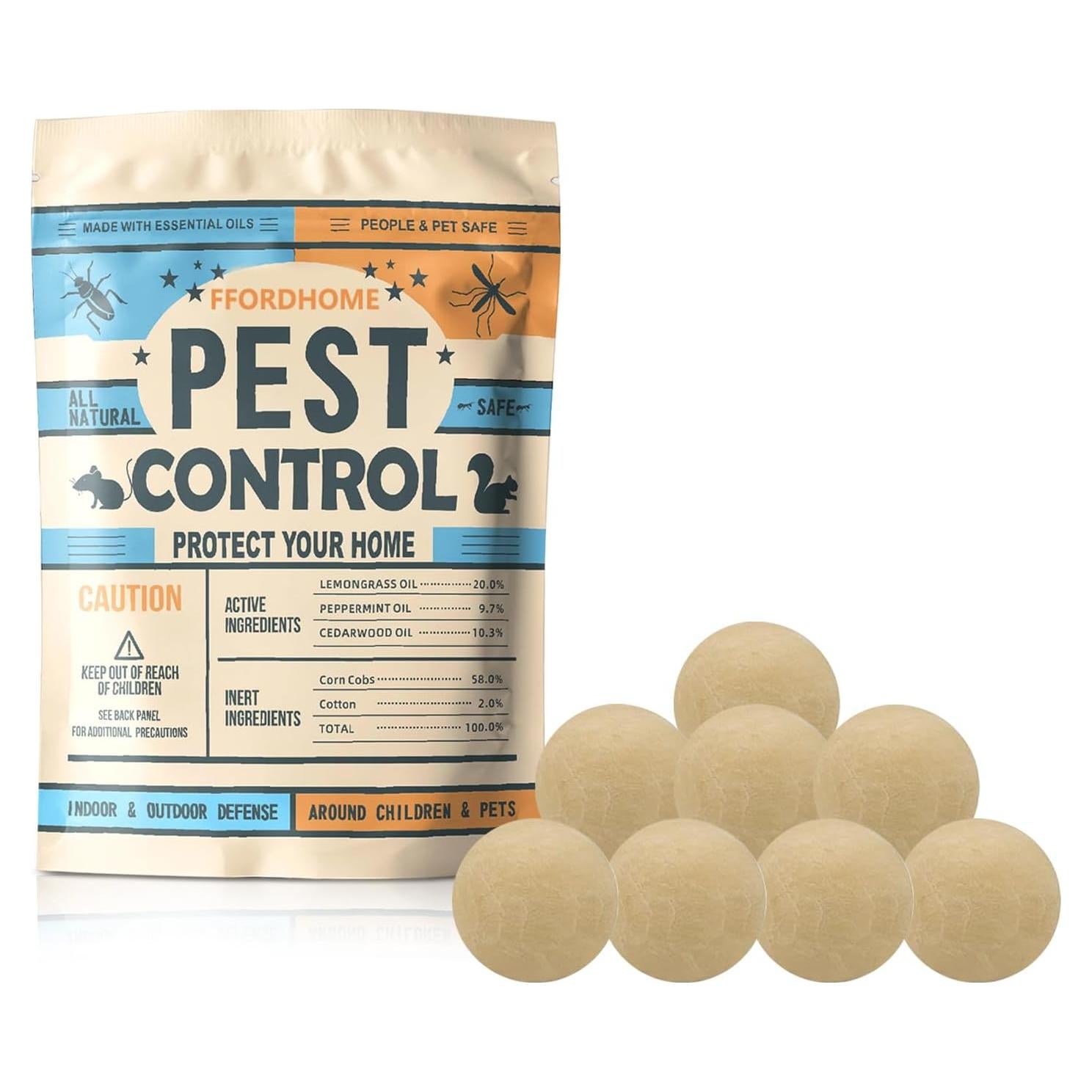 Bolas Repelentes de Plagas ZHUXIAOIJUN - 8 Unidades Efectivas