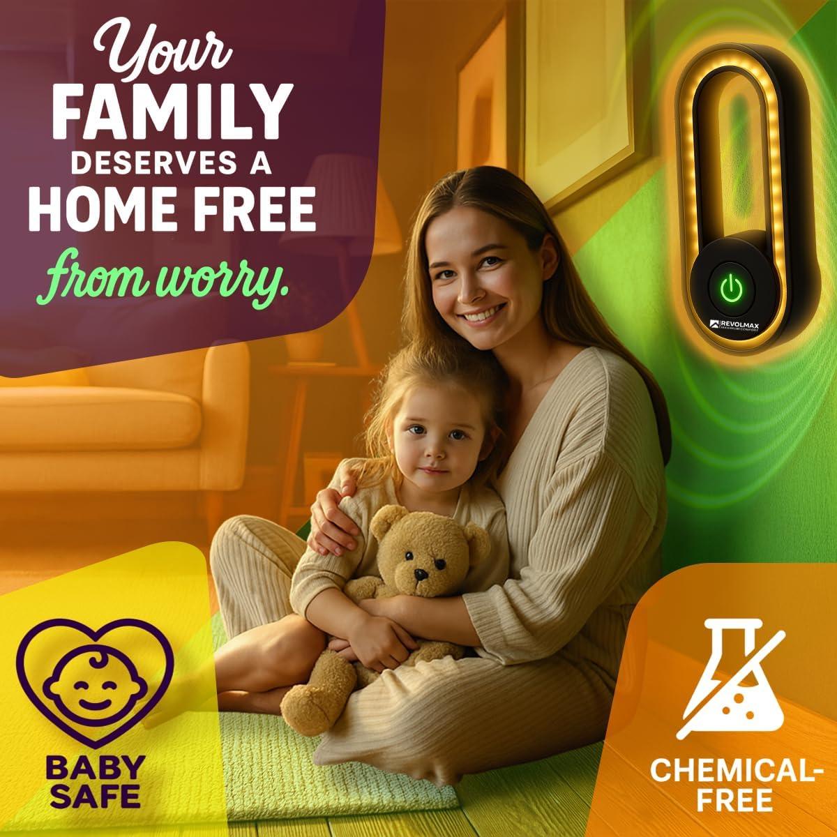 Repelente Ultrasónico de Plagas Revolmax AUR-A28 - 6 Unidades