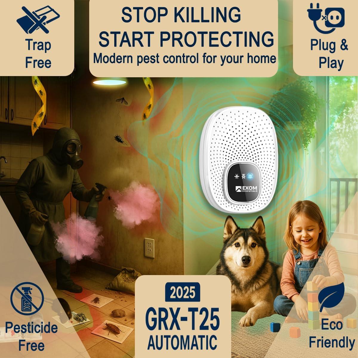 Repelente Ultrasónico de Plagas Genius Skills - 2 Piezas