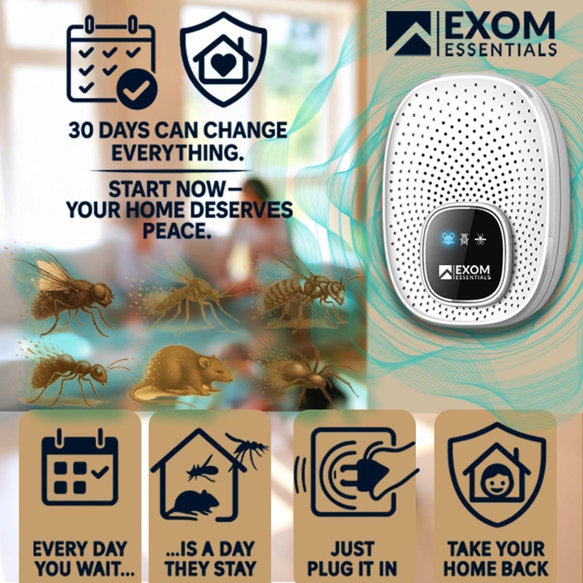 Repelente Ultrasónico de Plagas Genius Skills - 2 Piezas