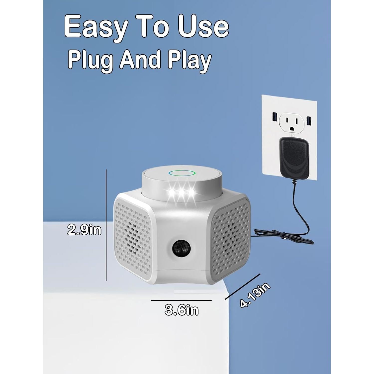 Repelente Ultrasónico de Plagas UnityPath 99m² 4 Modos