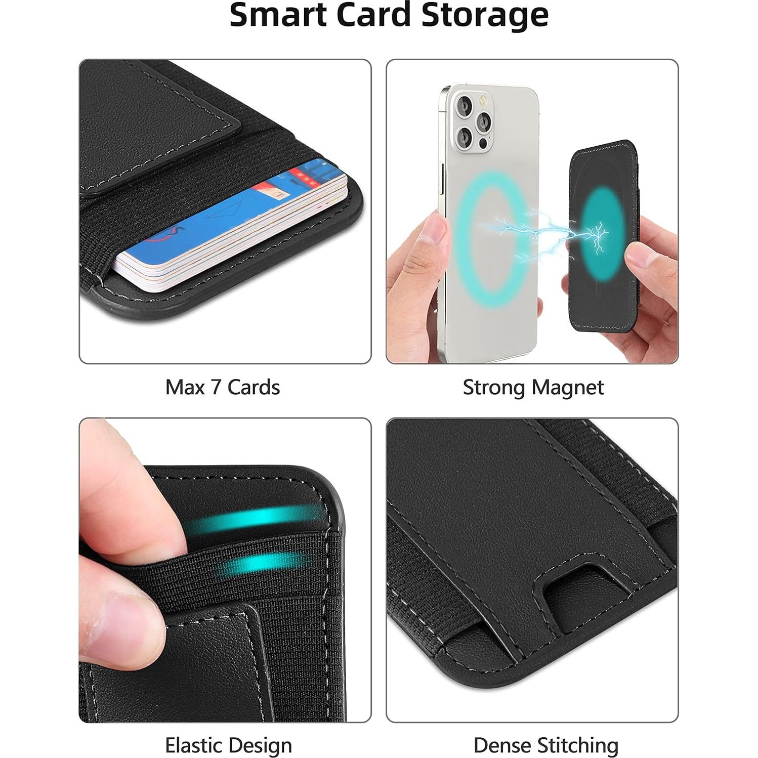 Cartera Magnética MagSafe ExtreLife para iPhone 12-17, 7 Tarjetas, RFID