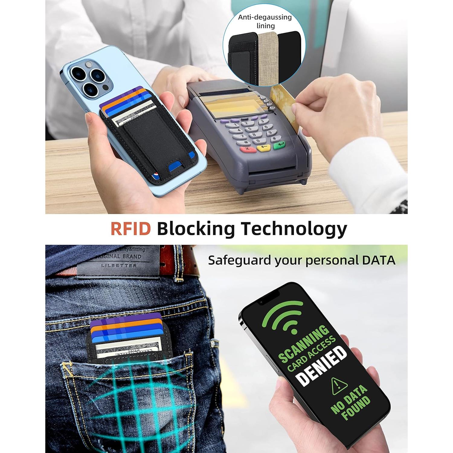 Cartera Magnética MagSafe ExtreLife para iPhone 12-17, 7 Tarjetas, RFID