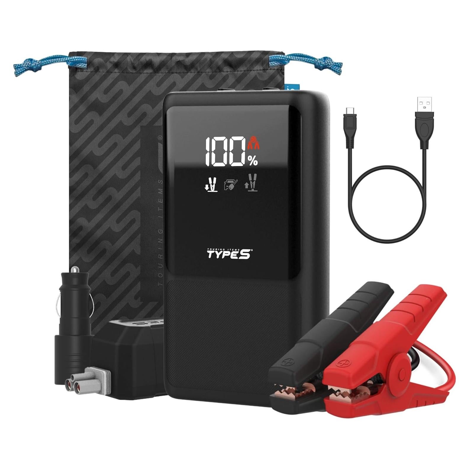 Arrancador de Batería Portátil TYPE S DC10 500A USB-C y USB-A