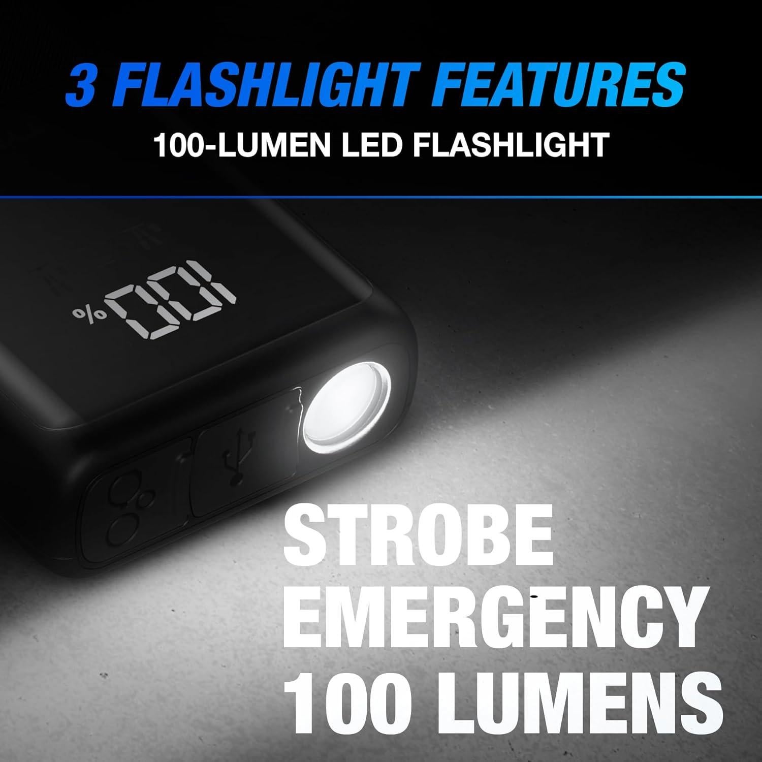 Arrancador de Batería Portátil TYPE S DC10 500A USB-C y USB-A