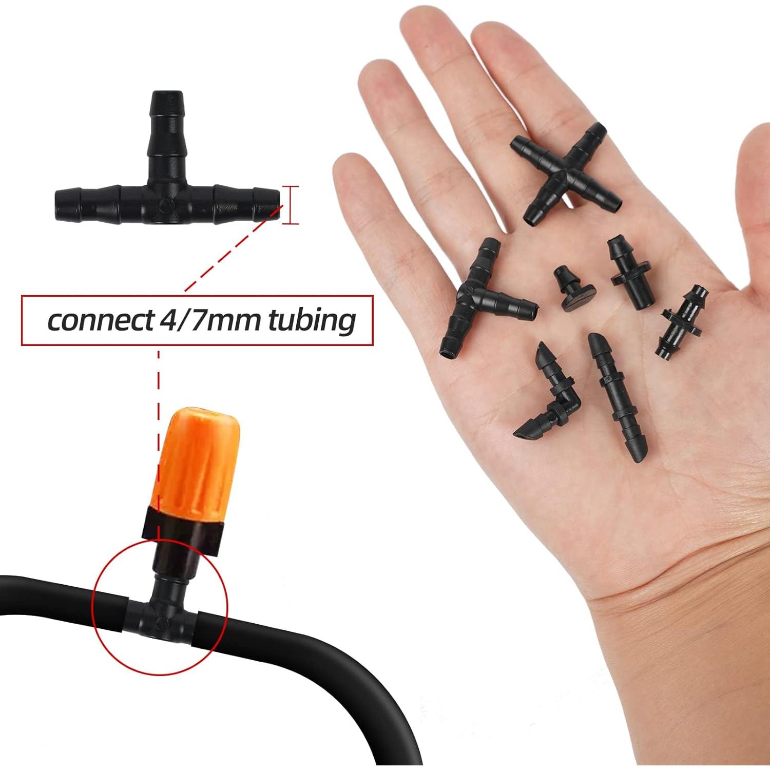 Kit de Conectores de Riego por Goteo 300PCS WISSXNA