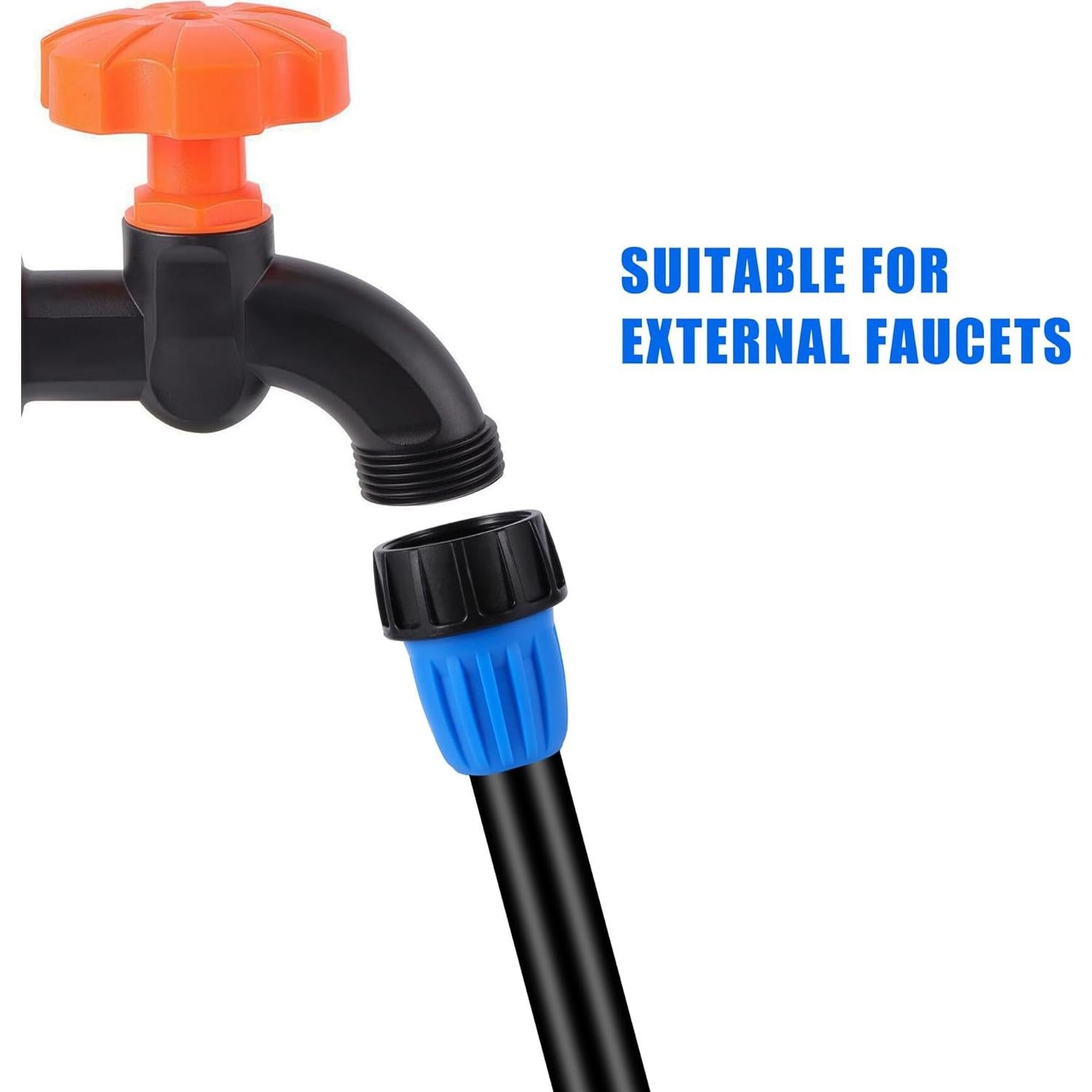 Kit de Conectores de Riego por Goteo FULAIERGD 24 Pcs 1/2"