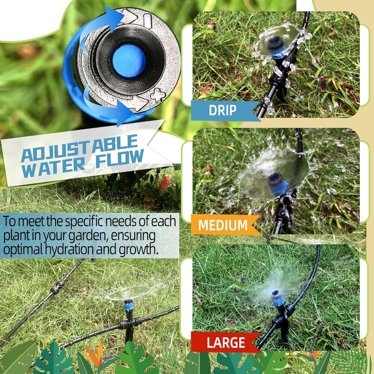 20 Emisores de Goteo Spalolen Push-Fit Ajustables 1/4"