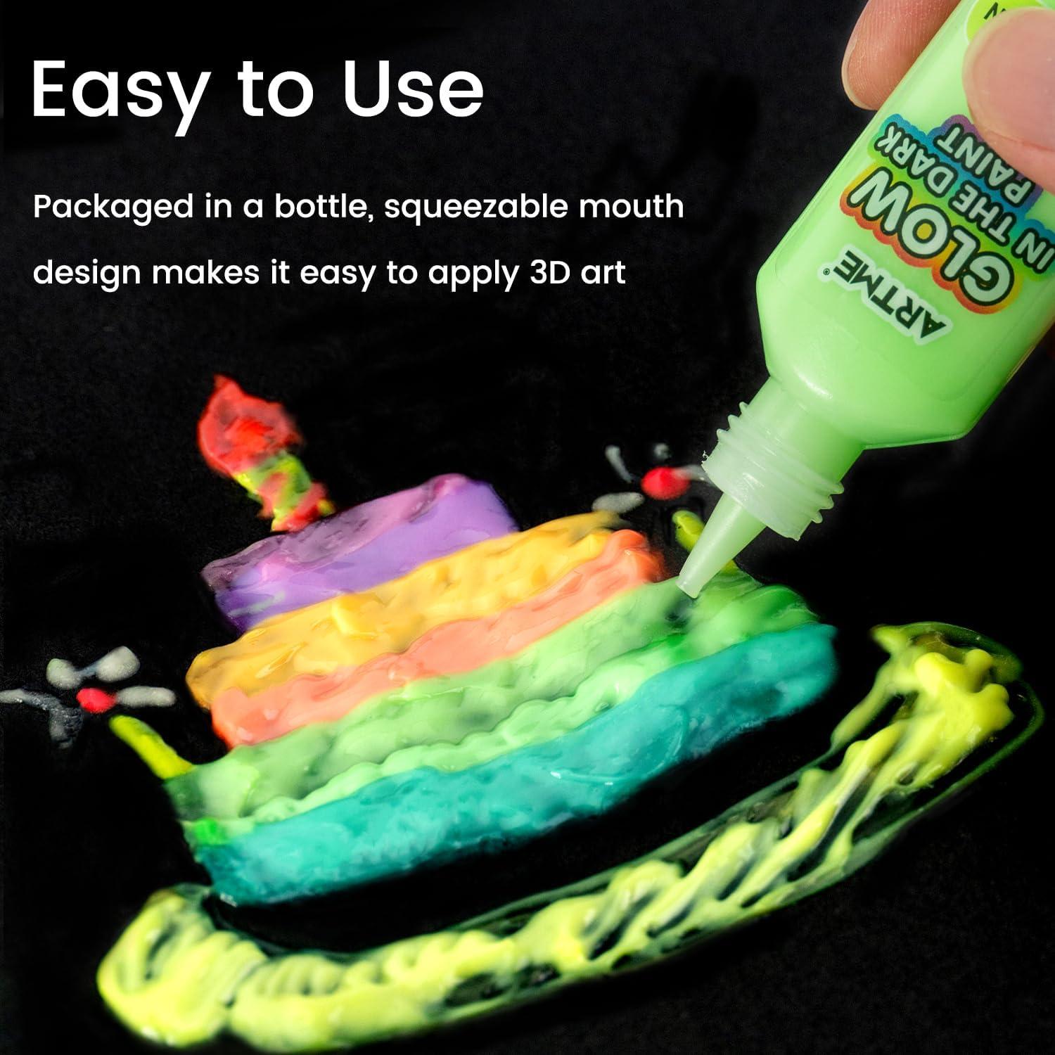 Set de Pintura Acrílica que Brilla en la Oscuridad ARTME 18 Colores 22ml